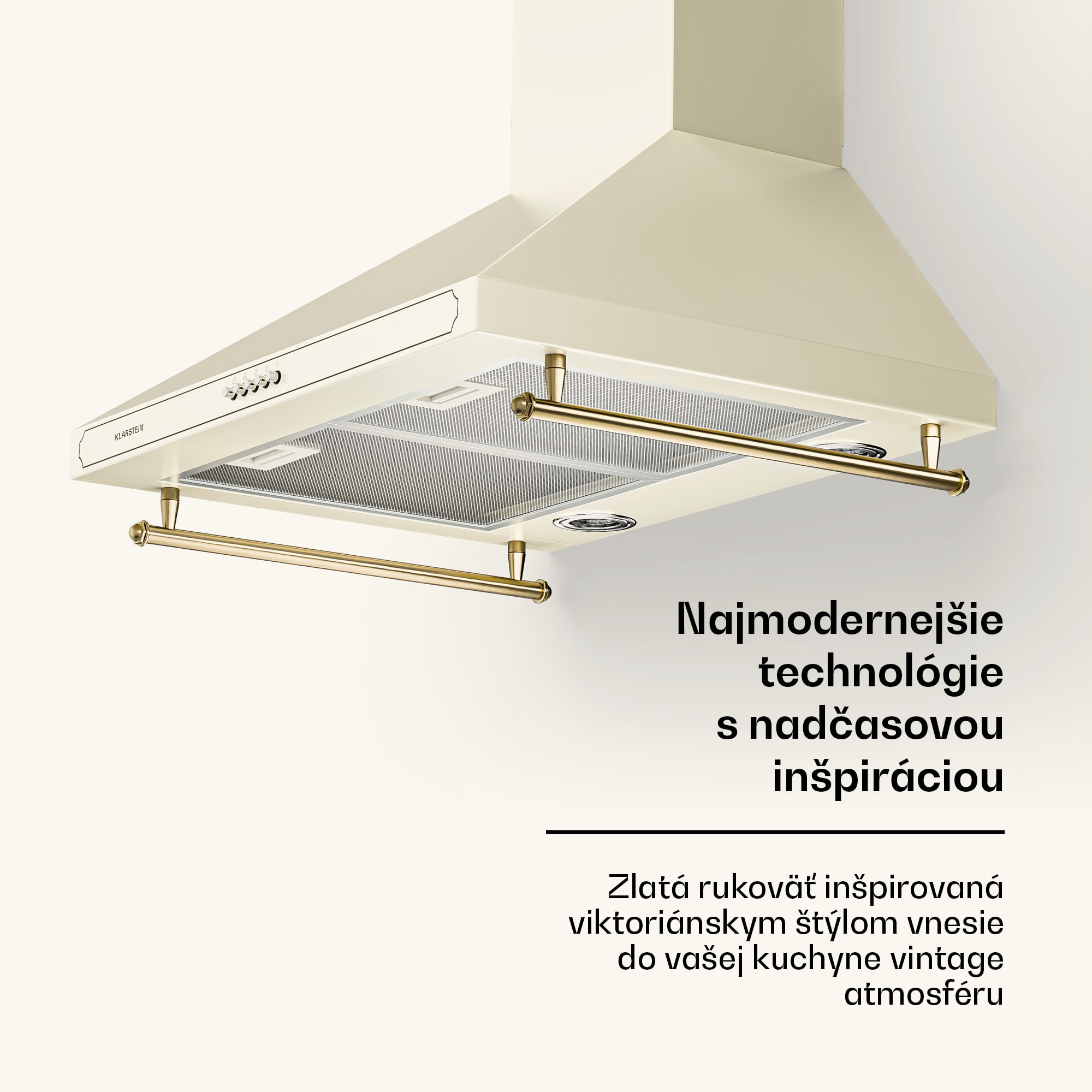 Klarstein Victoria, digestor, 60 cm, nástenný, 630 m³/h, LED, retro dizajn, čierny – Obrázok 5