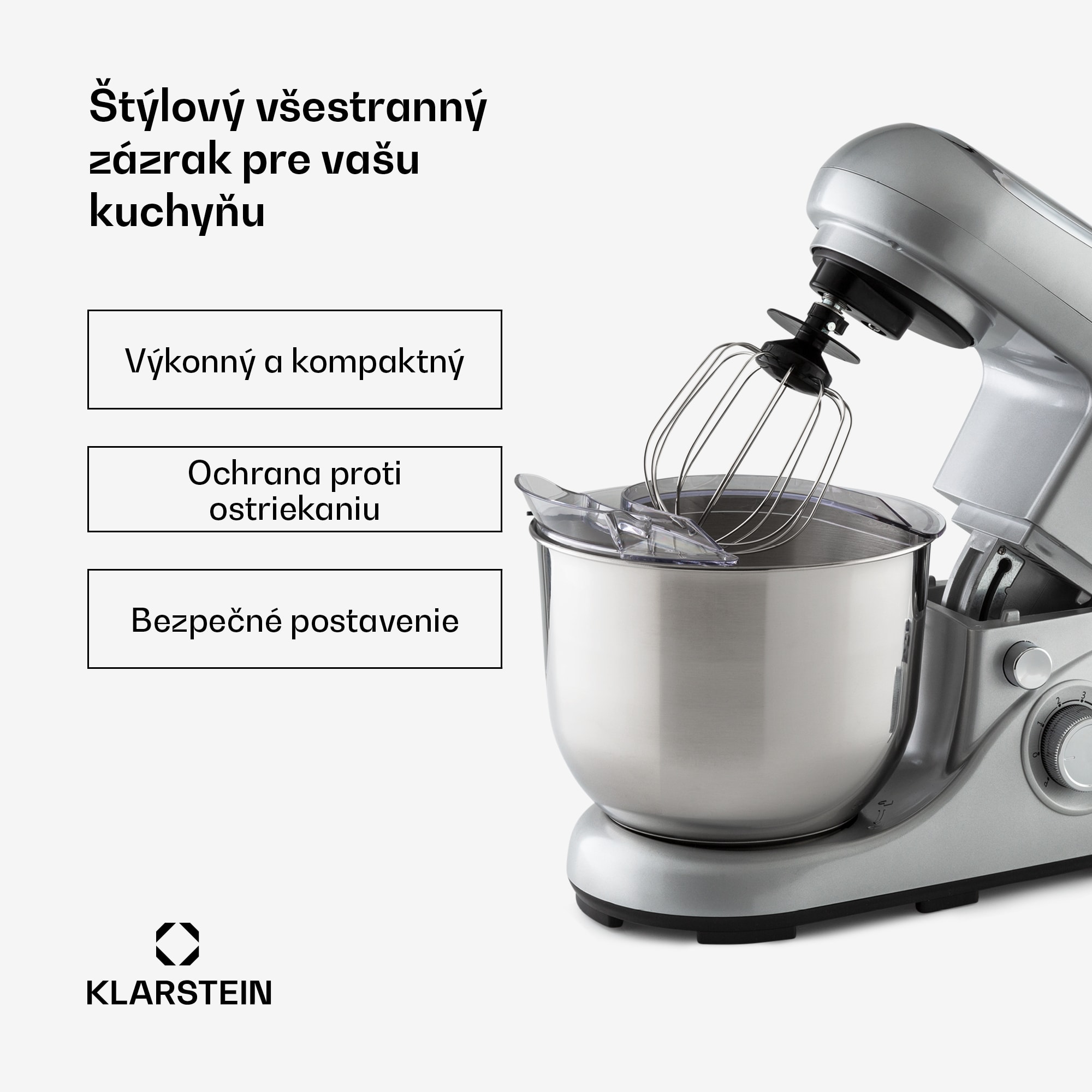Klarstein Bella Pico 2G, kuchynský robot, 1300 W, 1,7 PS, 6 stupňov, 5 l – Obrázok 2