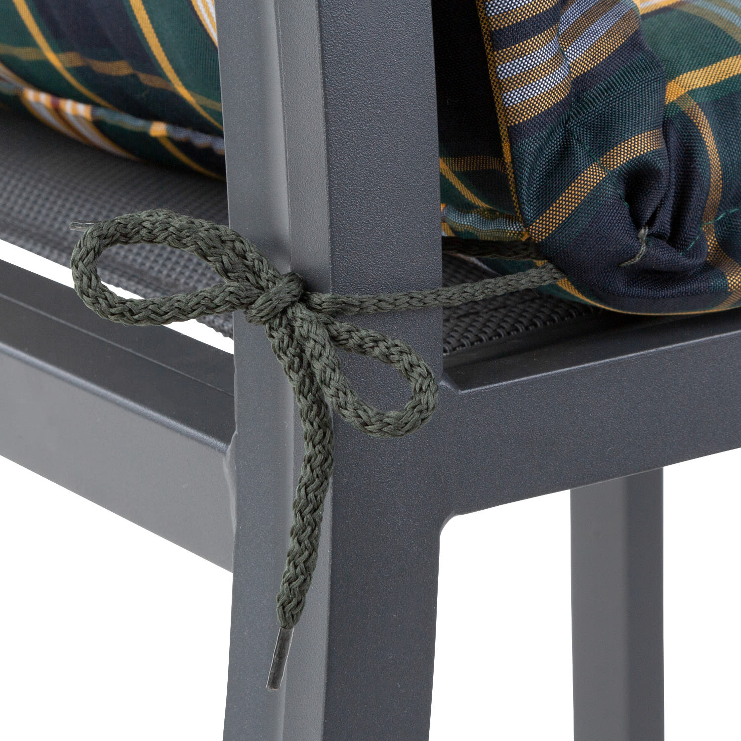 Blumfeldt Prato, poduška s nízkou zadnou časťou, na nižšie polohovacie kreslo, na záhradnú stoličku, polyester, 50 x 100 x 8 cm, 1 x poduška – Obrázok 4