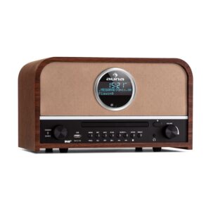 auna Columbia DAB rádio 60 W CD prehrávač DAB+/FM tuner USB nahrávanie Bluetooth