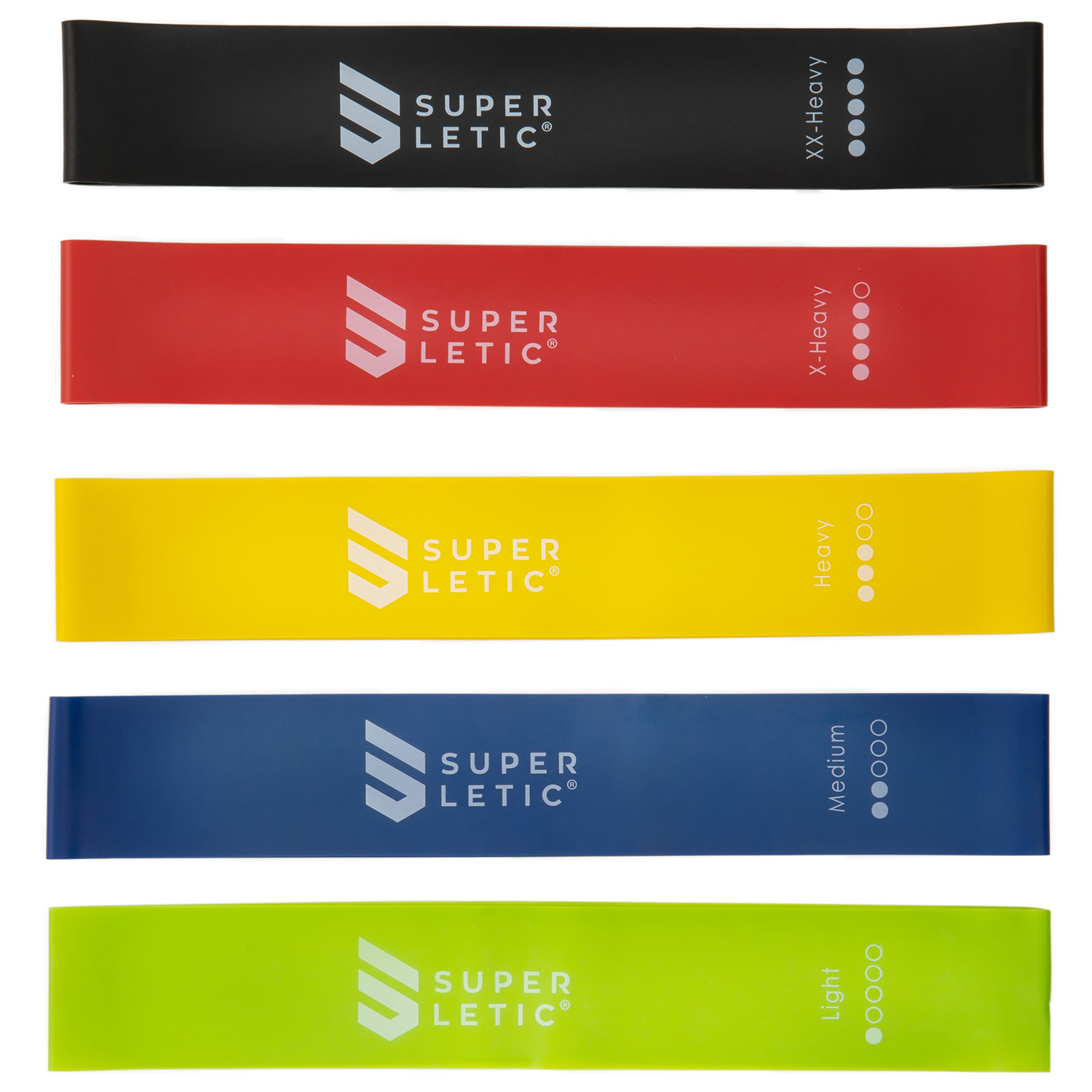 Capital Sports Uros Mini, expandéry, súprava 5 kusov, fitness gumy, slučka, 100 % latex – Obrázok 3