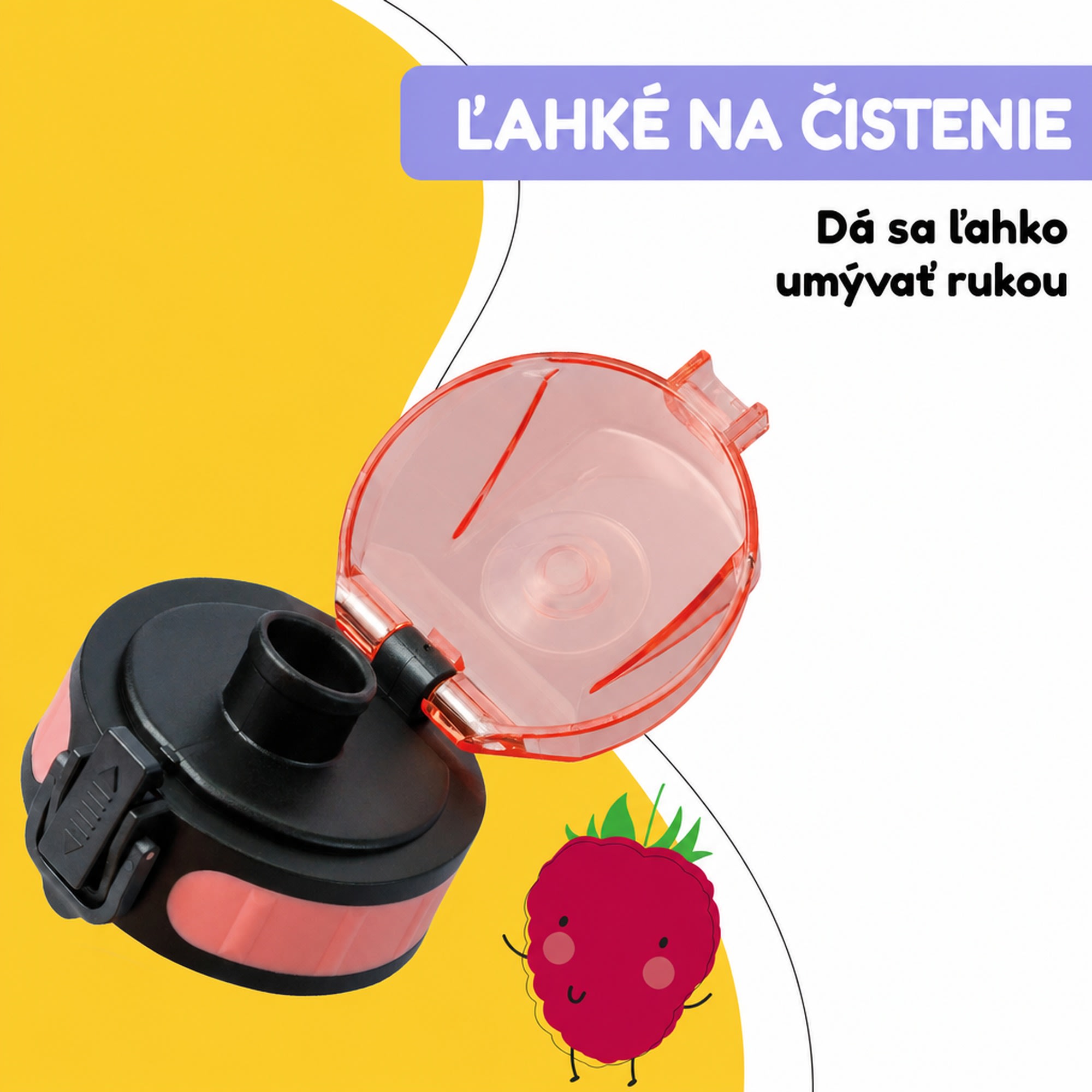 Klarstein Náhradné viečko Wakaba pre fľaše na vodu s objemom 350/400/500 ml | Plastové hrdlo | Bez BPA – Obrázok 5