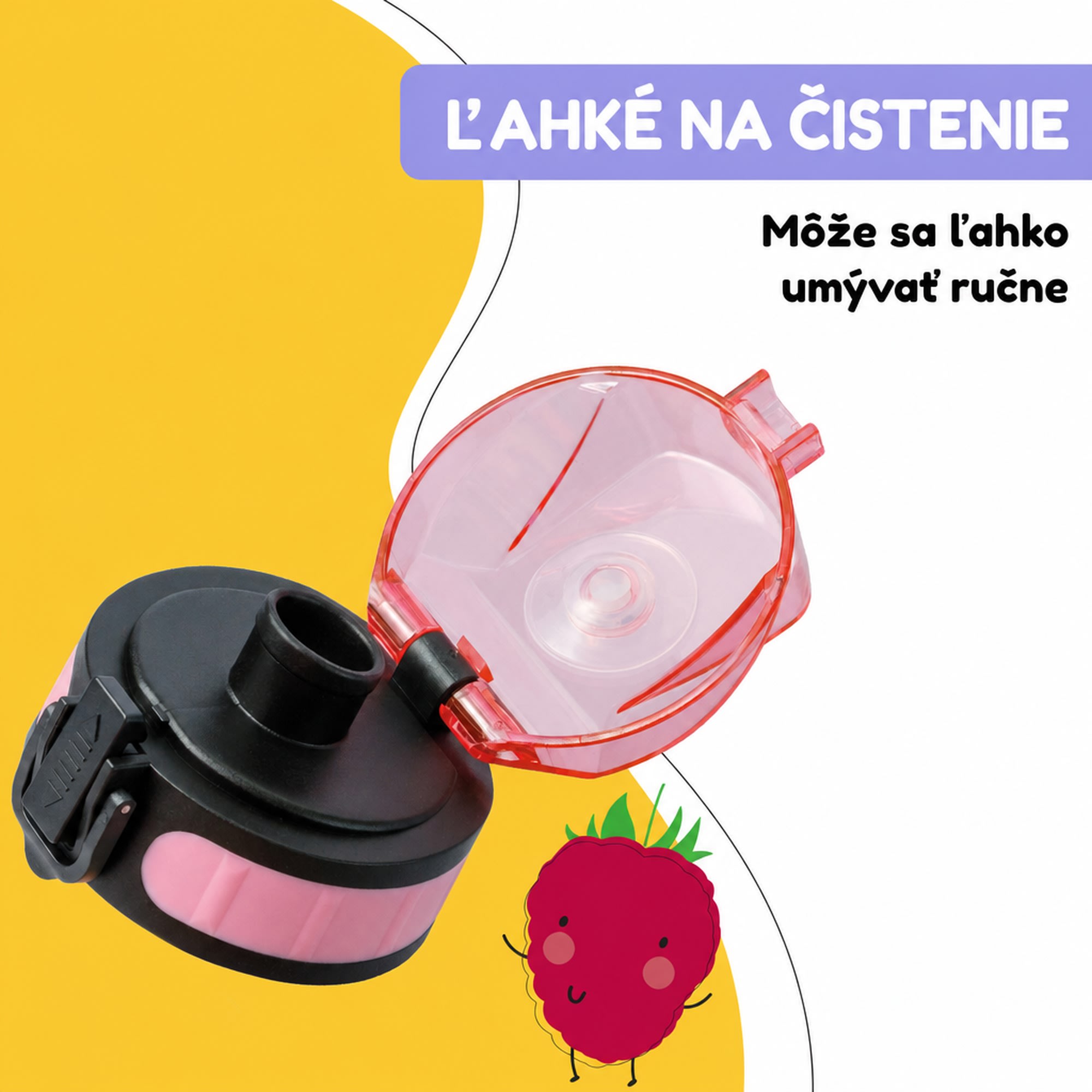 Klarstein Náhradné viečko Wakaba pre fľaše na vodu s objemom 350/400/500 ml | Plastové hrdlo | Bez BPA – Obrázok 5