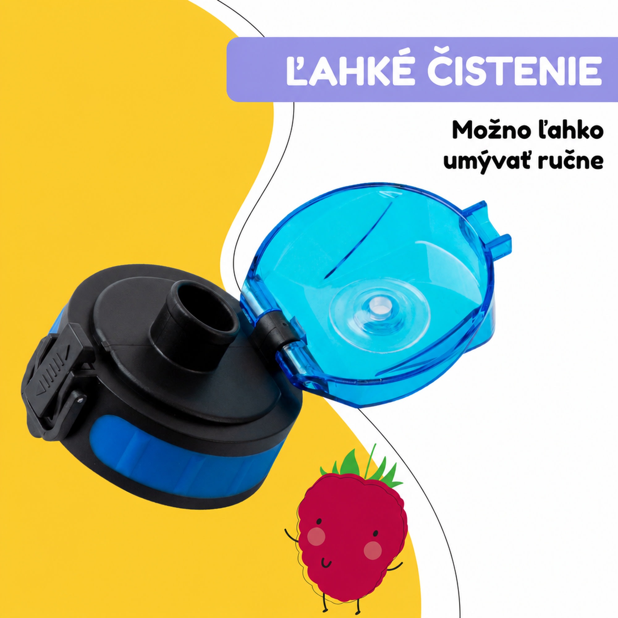 Klarstein Náhradné viečko Wakaba pre fľaše na vodu s objemom 350/400/500 ml | Plastové hrdlo | Bez BPA – Obrázok 5