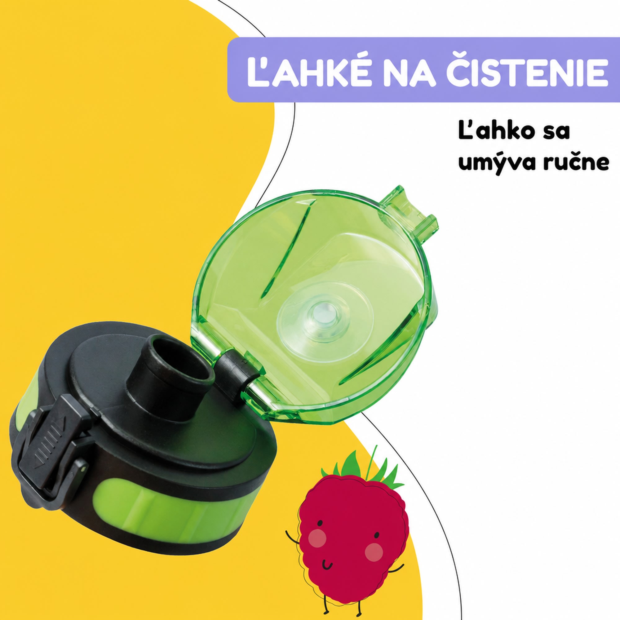 Klarstein Náhradné viečko Wakaba pre fľaše na vodu s objemom 350/400/500 ml | Plastové hrdlo | Bez BPA – Obrázok 5