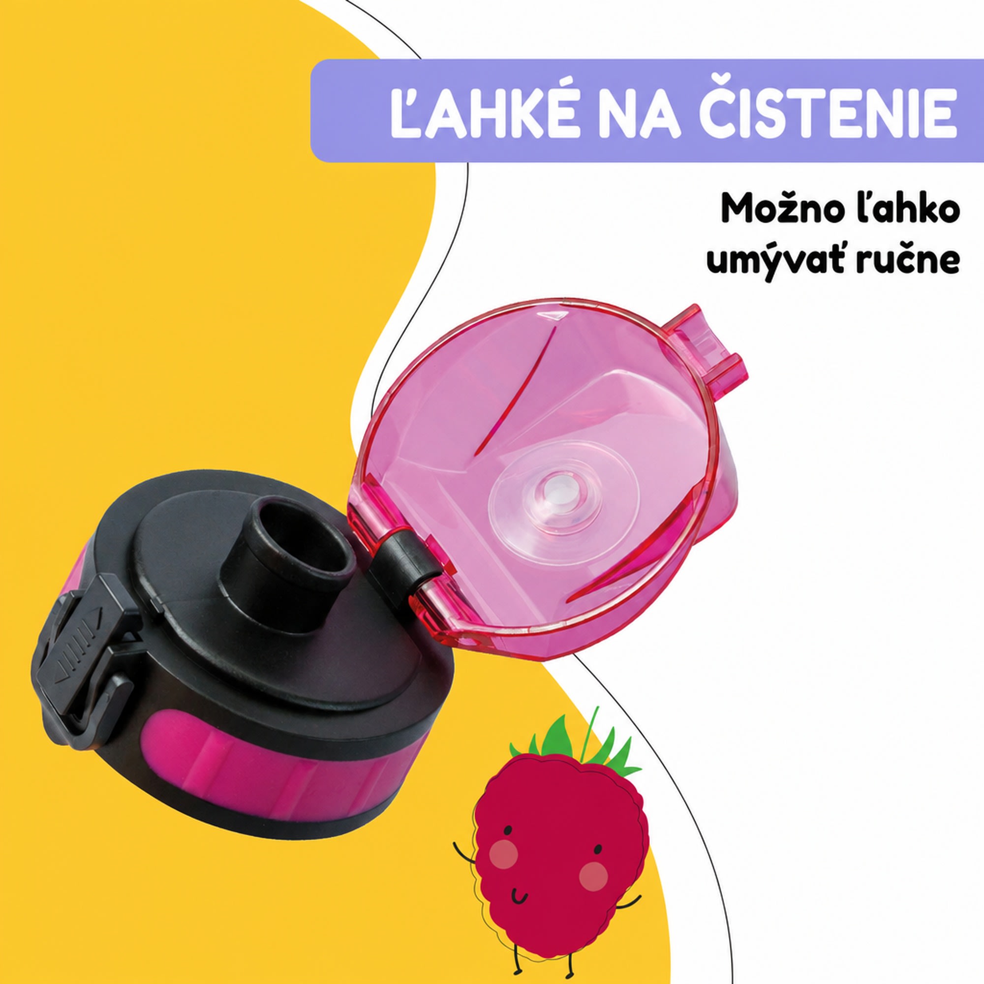Klarstein Náhradné viečko Wakaba pre fľaše na vodu s objemom 350/400/500 ml | Plastové hrdlo | Bez BPA – Obrázok 5