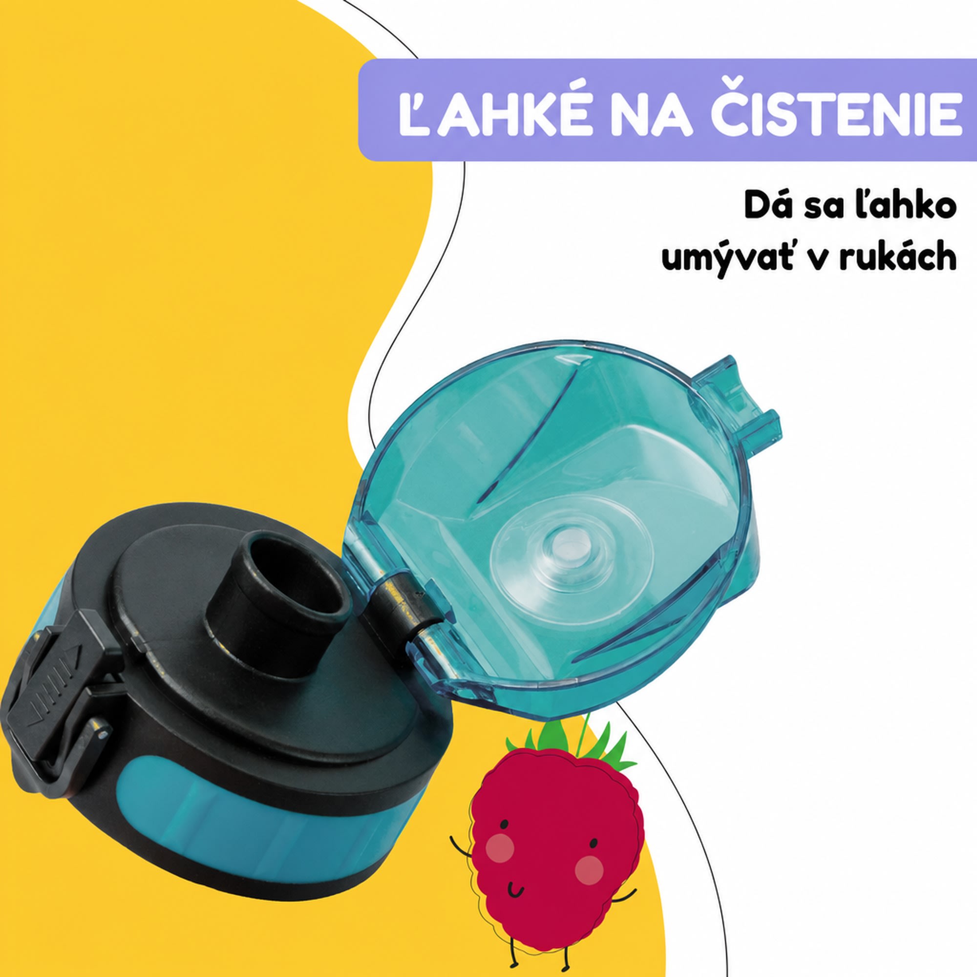 Klarstein Náhradné viečko Wakaba pre fľaše na vodu s objemom 350/400/500 ml | Plastové hrdlo | Bez BPA – Obrázok 5