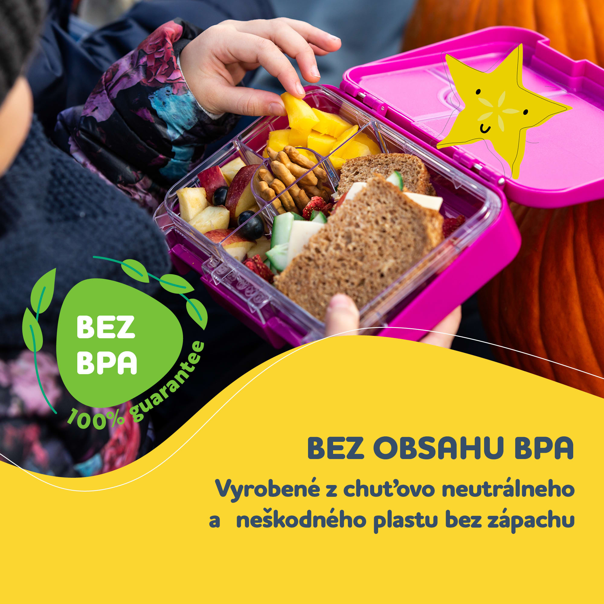 Klarstein Schmatzfatz junior, desiatový box, 6 priehradiek, 21,3 × 15 × 4,5 cm – Obrázok 2