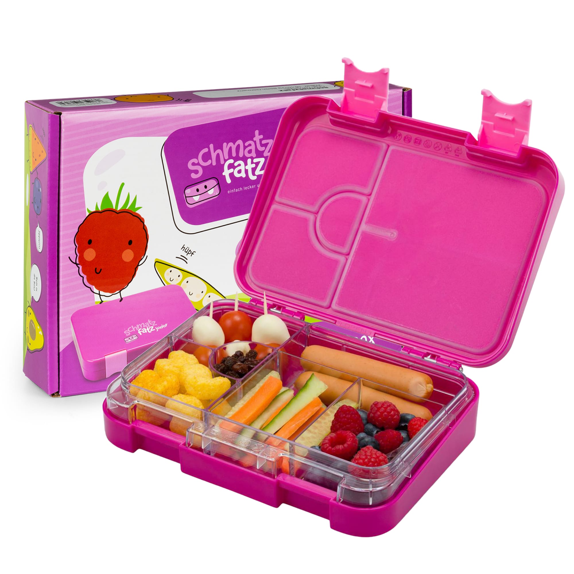 Klarstein Schmatzfatz junior, desiatový box, 6 priehradiek, 21,3 × 15 × 4,5 cm
