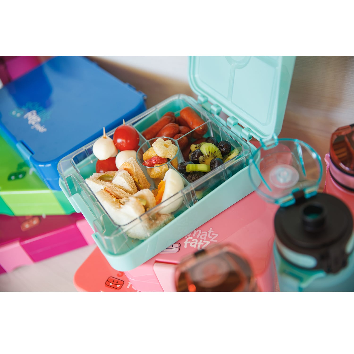 Klarstein Schmatzfatz easy, desiatový box, 4 priehradky, 18 × 15 × 5 cm – Obrázok 5