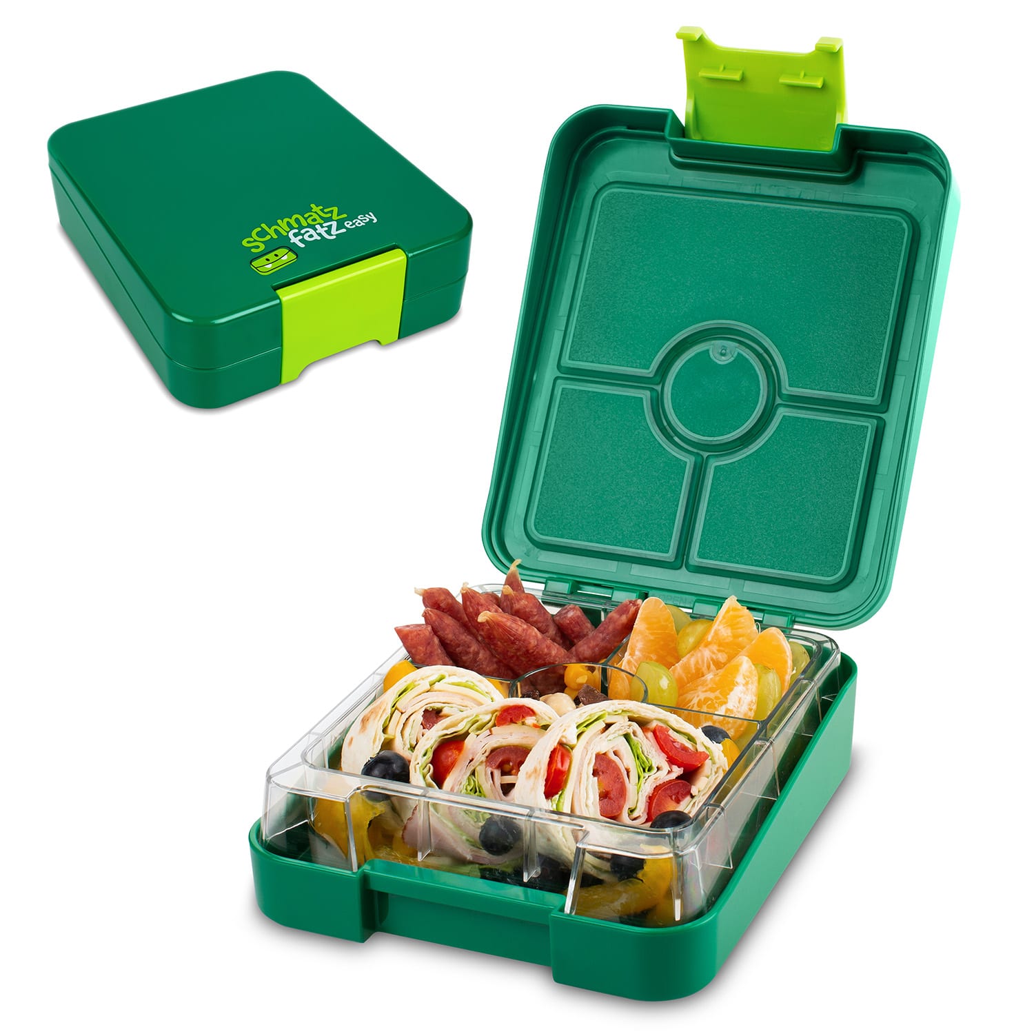 Klarstein schmatzfatz easy Snackbox 4 priehradky 18 x 15 x 5 cm