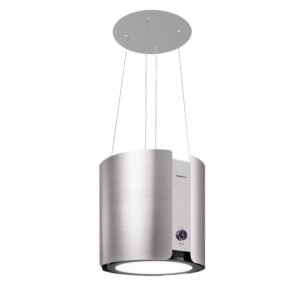 Klarstein Skyfall ostrovná odsávačka Ø45cm, recirkulácia 413m³/h, LED
