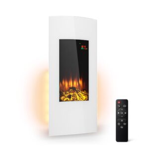 Klarstein Lamington elektrický krb 2000 W s LED plameňmi, ohrievač, časovač, ambientné osvetlenie