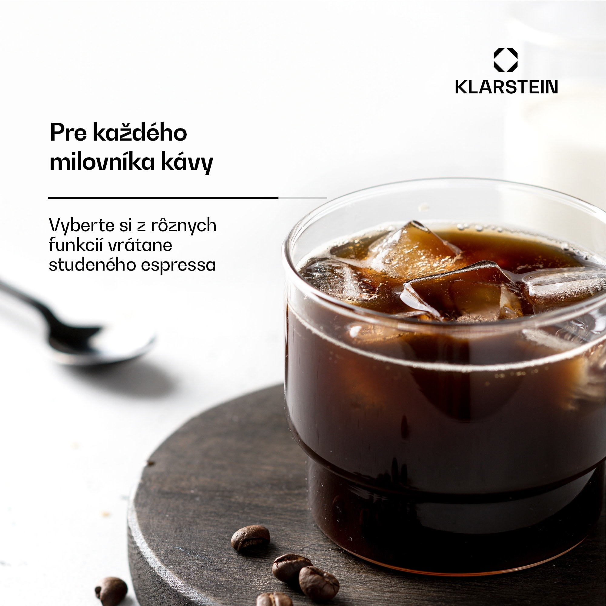 Klarstein Pausa, pákový kávovar, 1350 W, 20 bar, 1,4 l, nehrdzavejúca oceľ – Obrázok 5