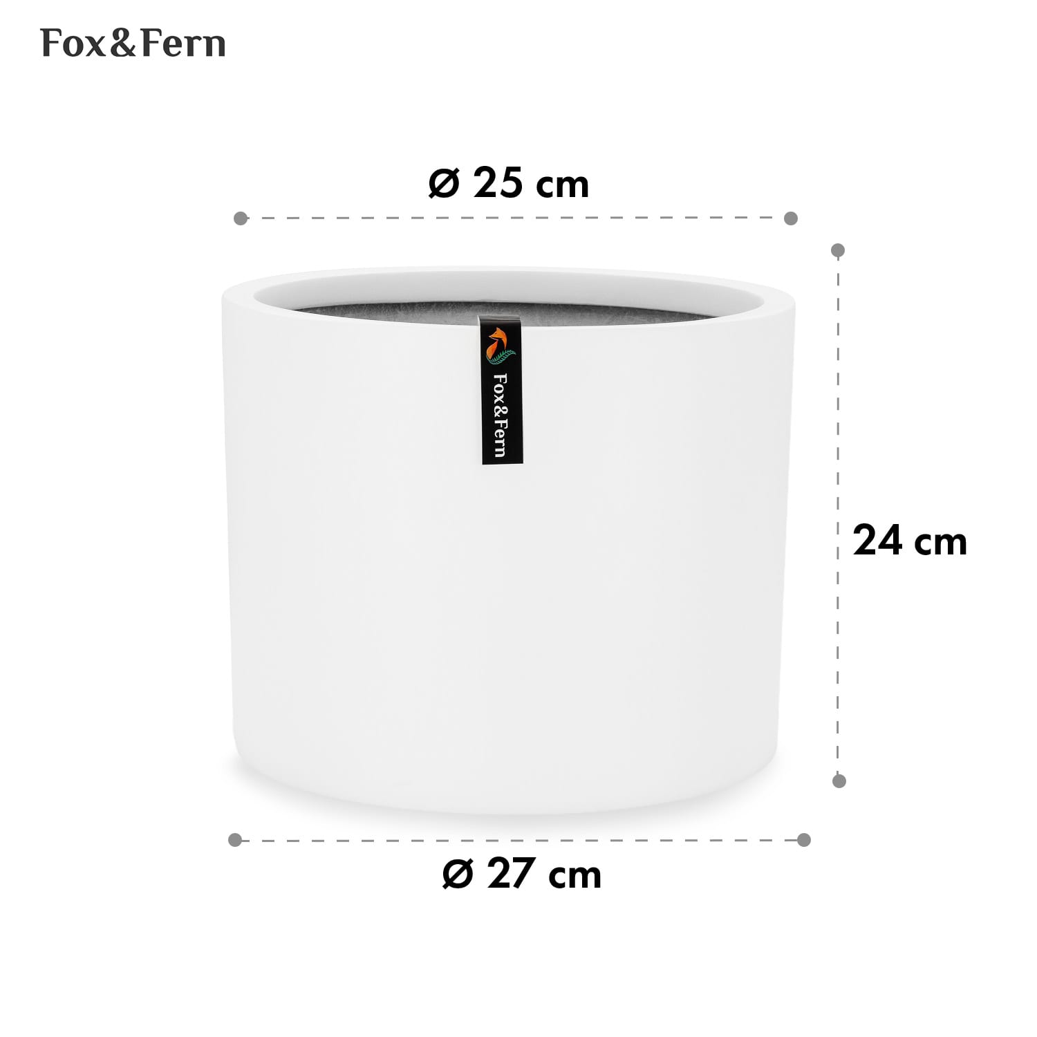 Blumfeldt Gendt, kvetináč, fiberstone, interiér/exteriér – Obrázok 5