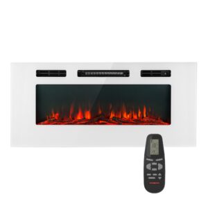 Klarstein Galeras elektrický nástenný a zabudovateľný krb 1800 W LED 3 farby časovač