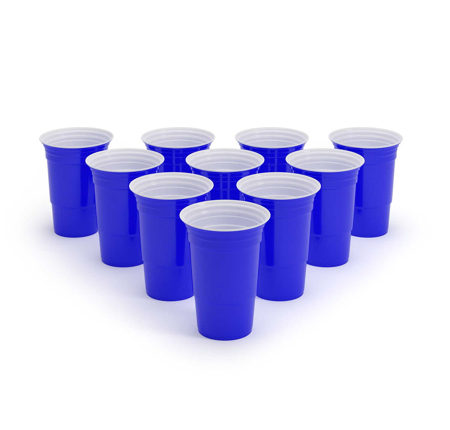 BeerCup Williams, modré párty poháre na beer pong, v štýle amerických univerzít, 473 ml, loptičky a pravidlá – Obrázok 2
