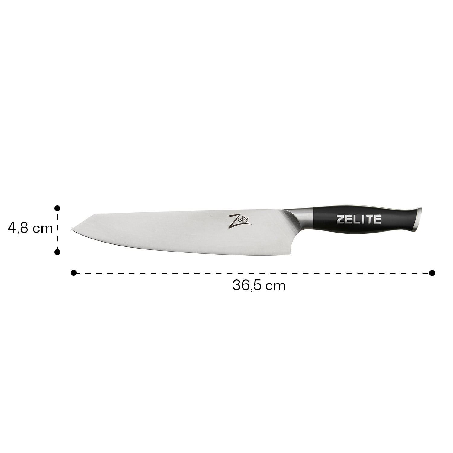 Zelite Infinity by Klarstein Comfort Pro, 9" nôž kiritsuke, 56 HRC, nehrdzavejúca oceľ – Obrázok 5