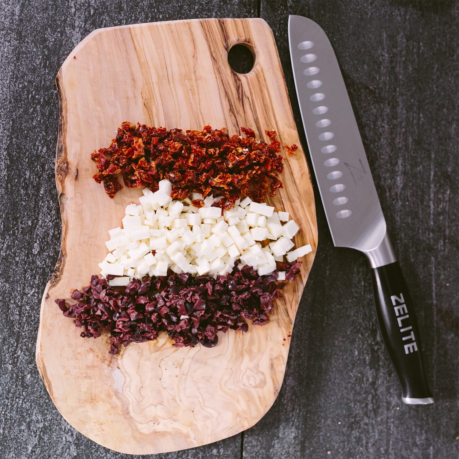 Zelite Infinity by Klarstein Comfort Pro, 7" nôž santoku, 56 HRC, nehrdzavejúca oceľ – Obrázok 3