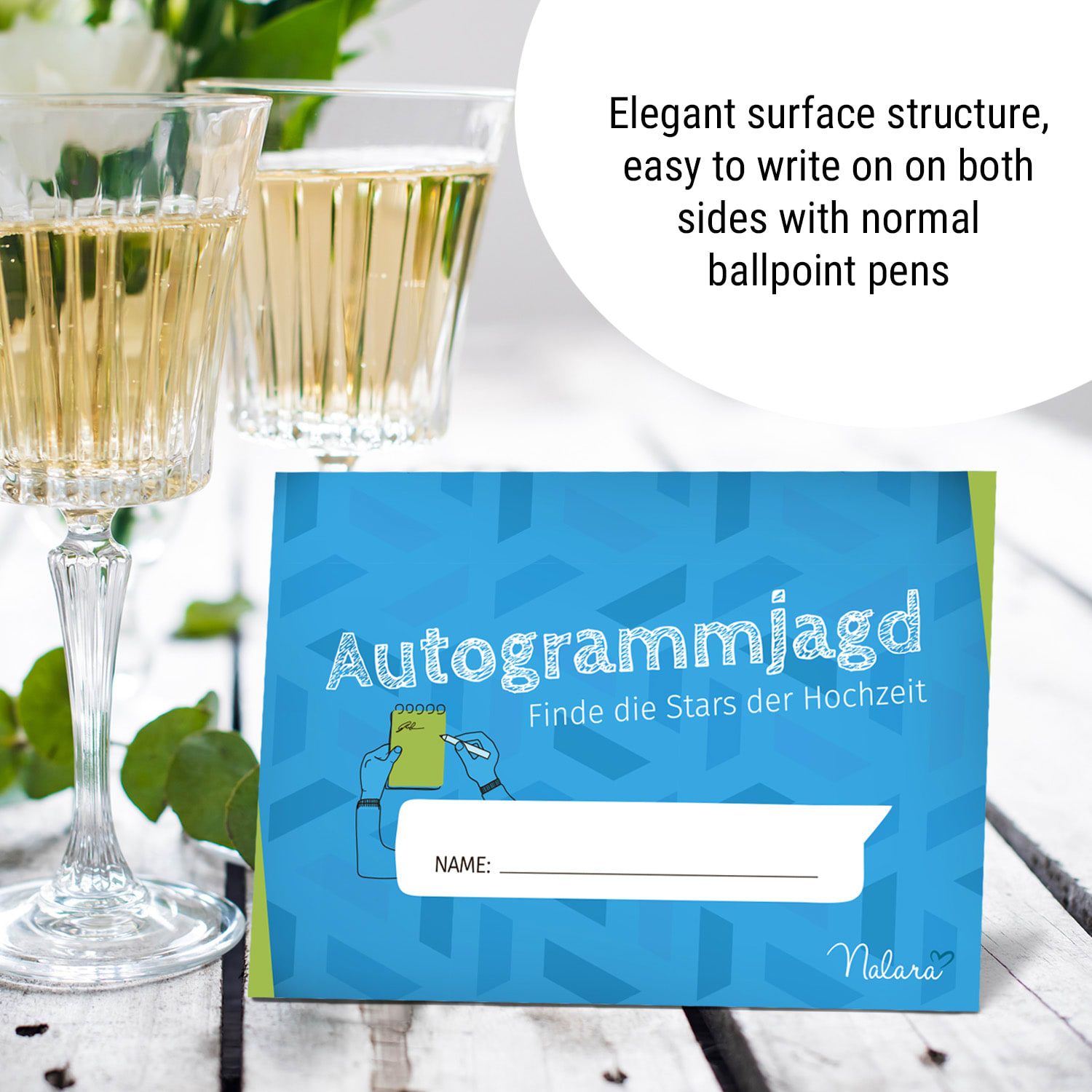 Spielehelden Lov na autogramy 10 otázok o vlastnostiach 50 ks. DIN A5 hravá potlač – Obrázok 4