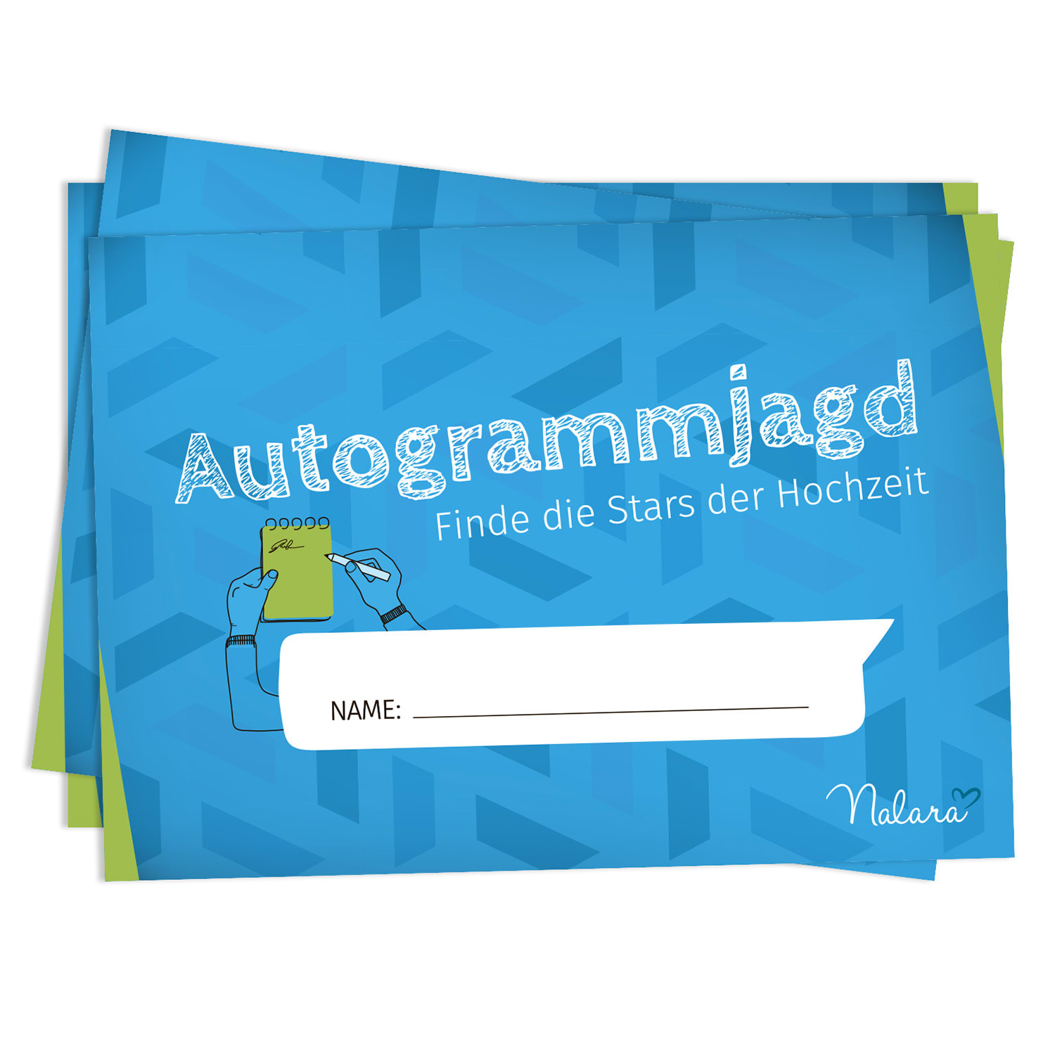 Spielehelden Lov na autogramy 10 otázok o vlastnostiach 50 ks. DIN A5 hravá potlač