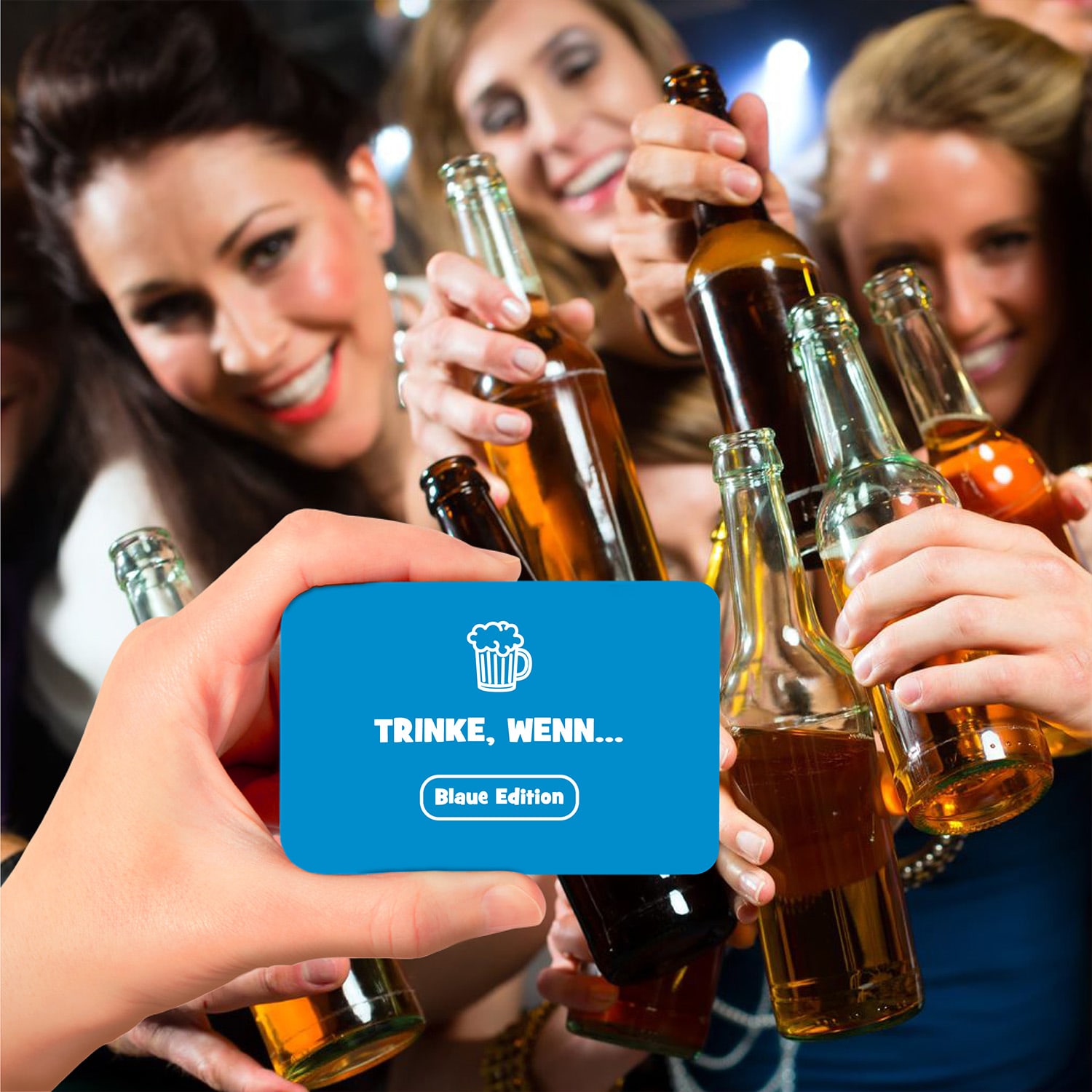 Spielehelden Trinke wenn... Blaue Edition Hra na pitie 100+ otázok Počet hráčov: 2+ Vek: od 18 – Obrázok 4