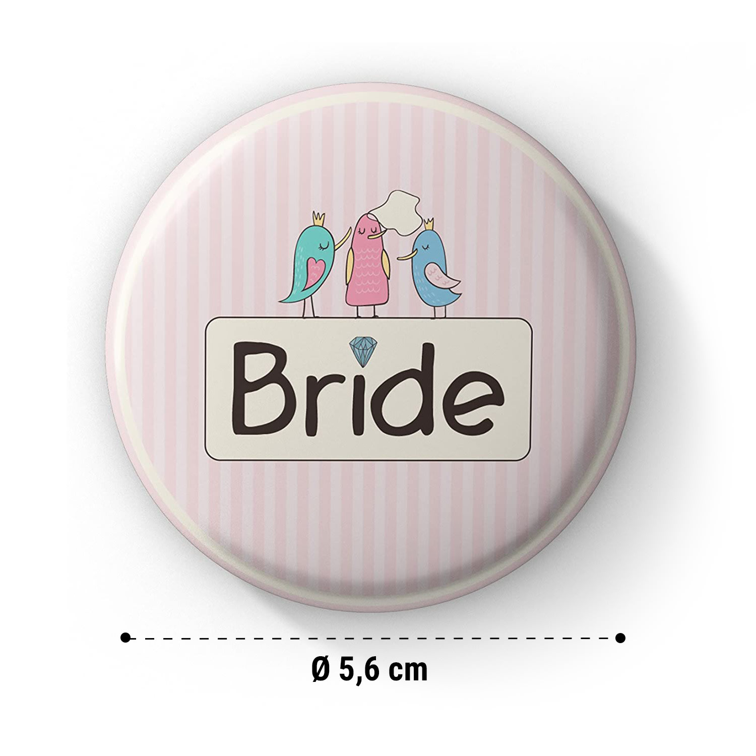 Spielehelden Odznaky Sweet Bride Dievčenská rozlúčka so slobodou 12 odznakov 5,6 cm extra veľké Darček na dievčenskú rozlúčku so slobodou – Obrázok 5