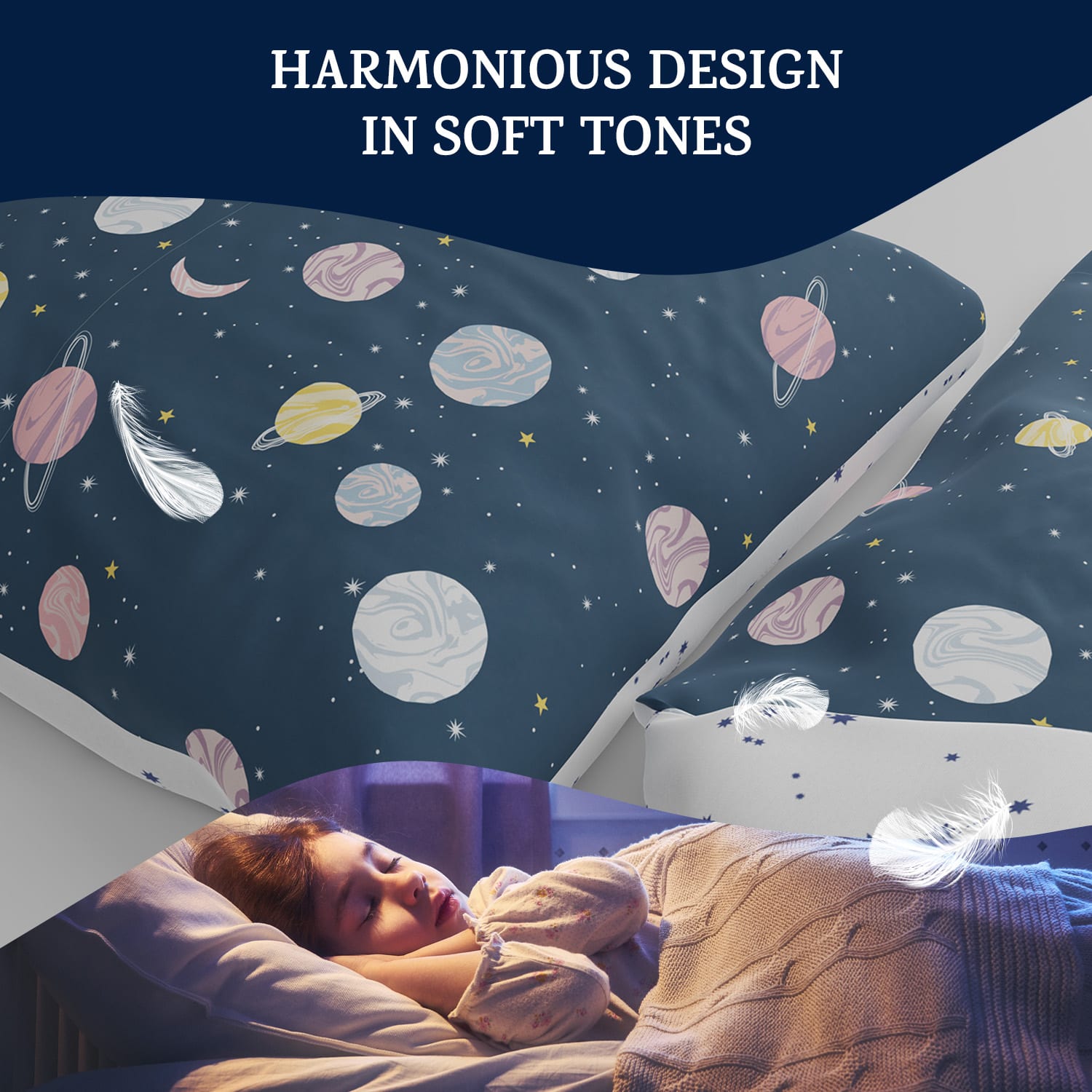 sleepwise, Soft Wonder Kids-Edition, posteľná bielizeň, 135 x 200 cm, 80 x 80 cm, priedušná, mikrovlákno – Obrázok 4
