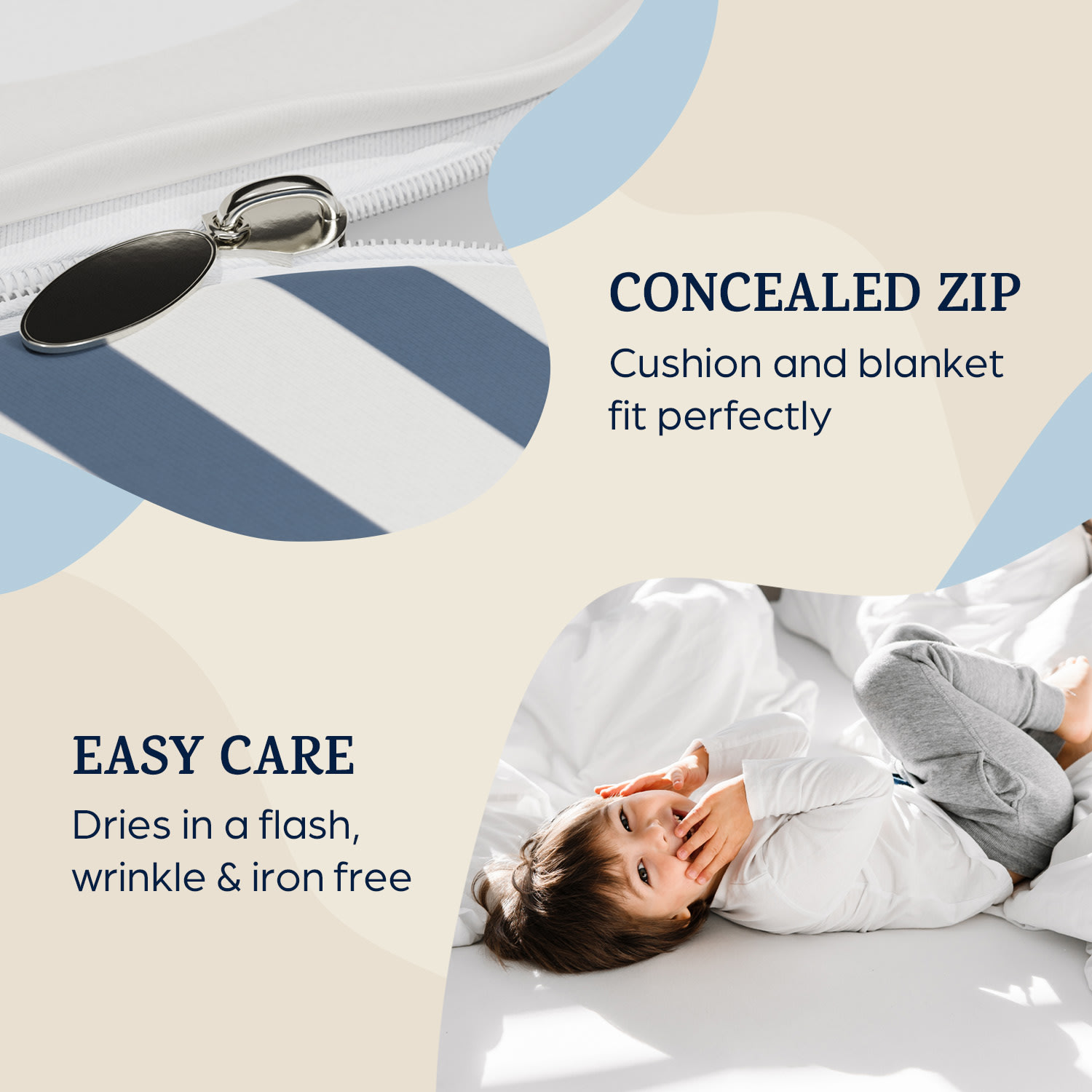 Sleepwise Soft Wonder Kids-Edition, posteľná bielizeň, 140 x 200 cm, 65 x 65 cm, priedušná, mikrovlákno – Obrázok 3