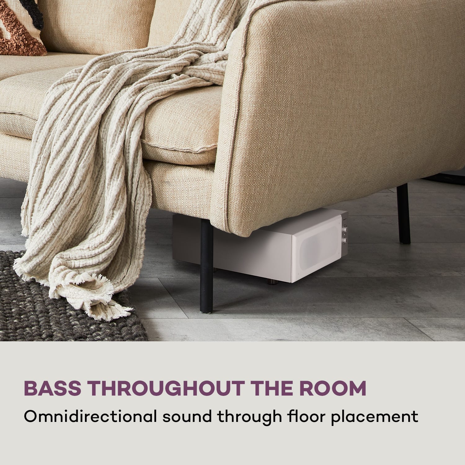 Auna Line 501 Slim, subwoofer, bass reflex, aktívny, 80 W RMS, 50 - 100 Hz, 4 Ohm – Obrázok 4