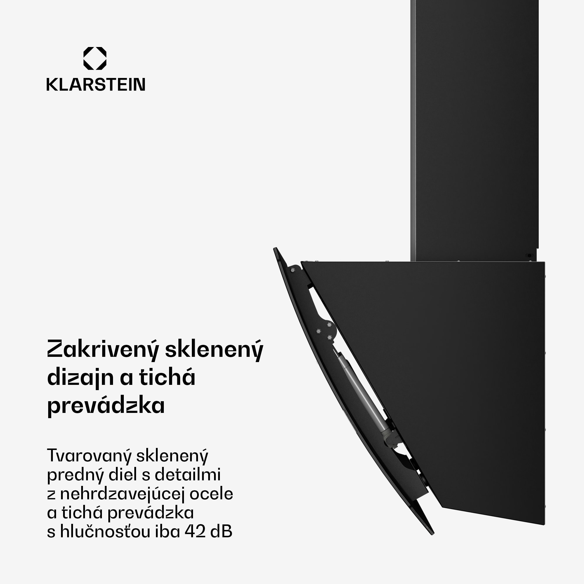 Klarstein Clara 90, digestor, 590 m³/h, dotykový displej, ambientné podsvietenie – Obrázok 5