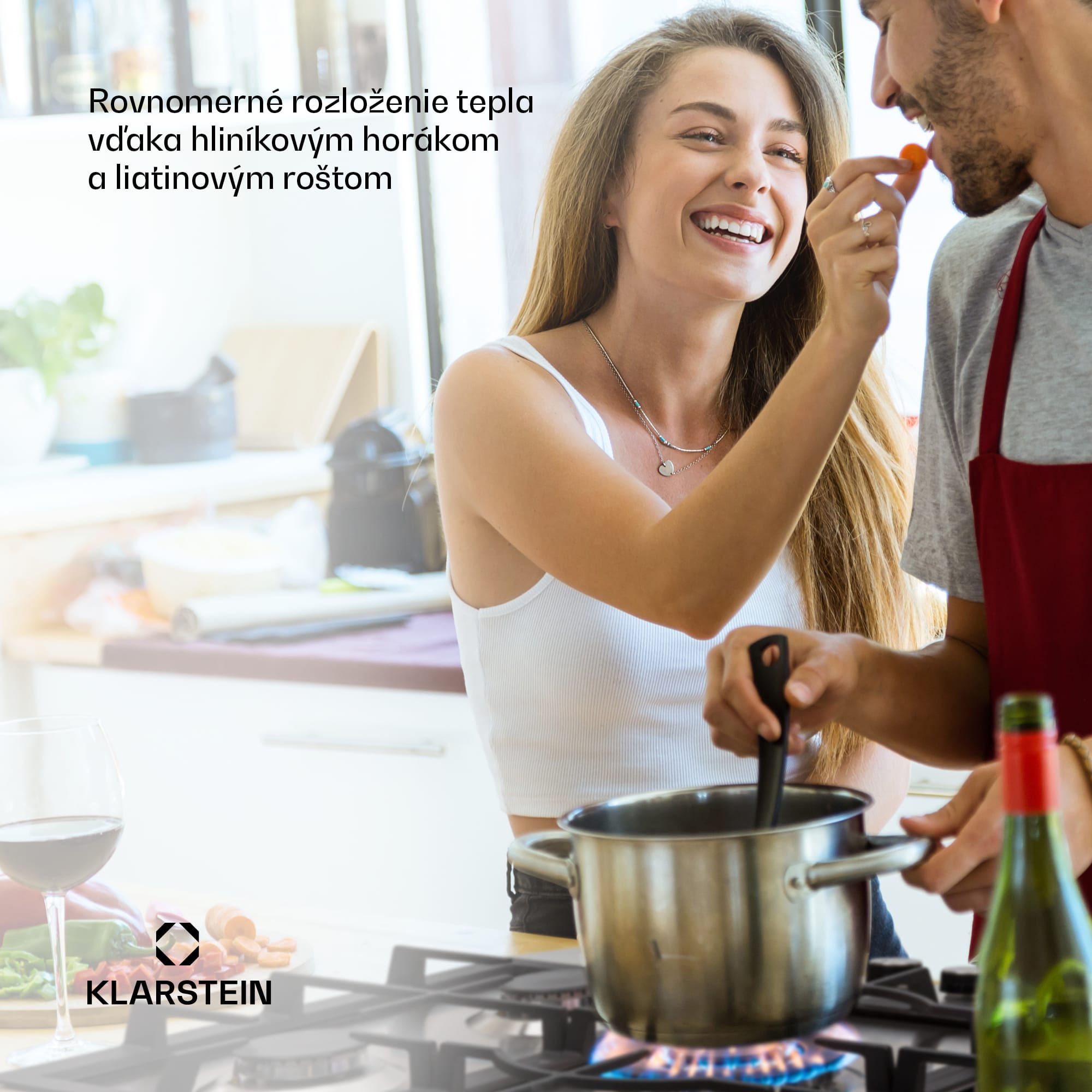 Klarstein Ignito Chef Edition, plynová varná doska, 5 Sabaf horákov, 5 zón, sklokeramika – Obrázok 4