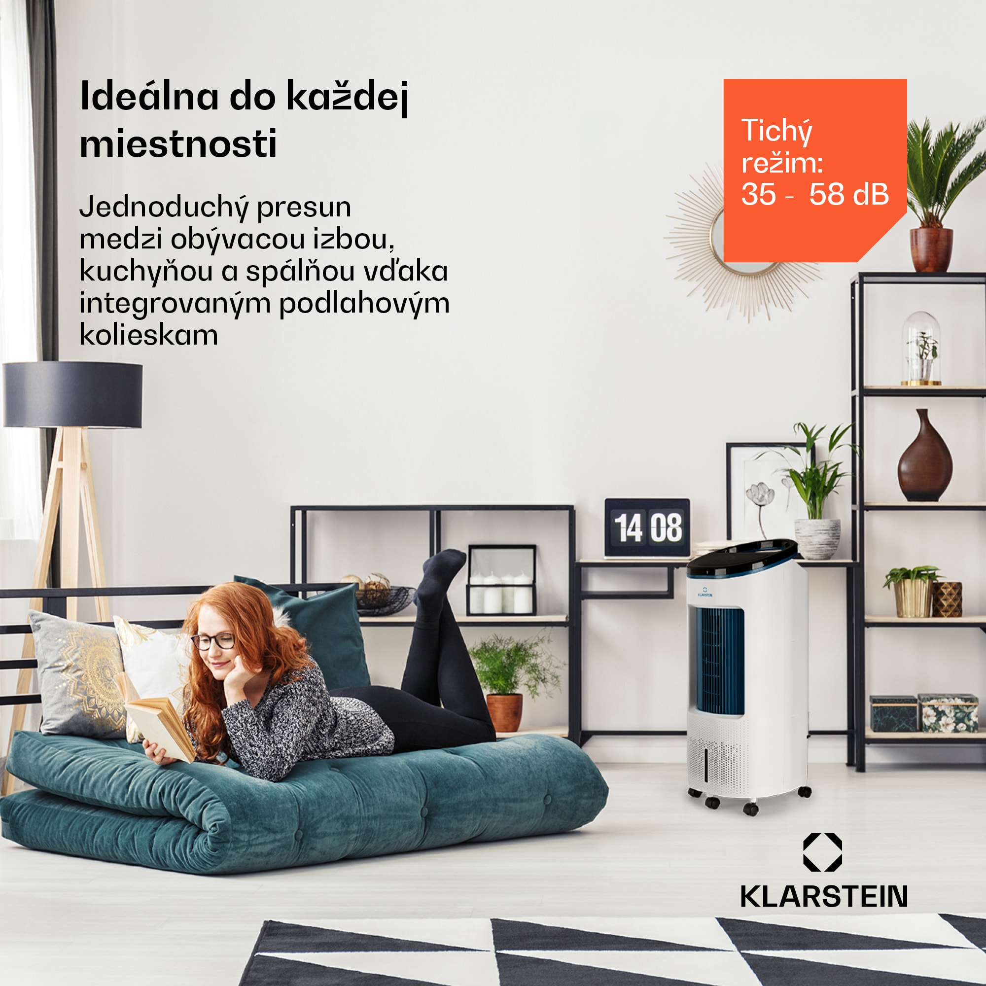 Klarstein IceWind Plus Smart, 4 v 1 ochladzovač vzduchu, ventilátor, zvlhčovač, čistička vzduchu, ovládanie aplikáciou – Obrázok 4