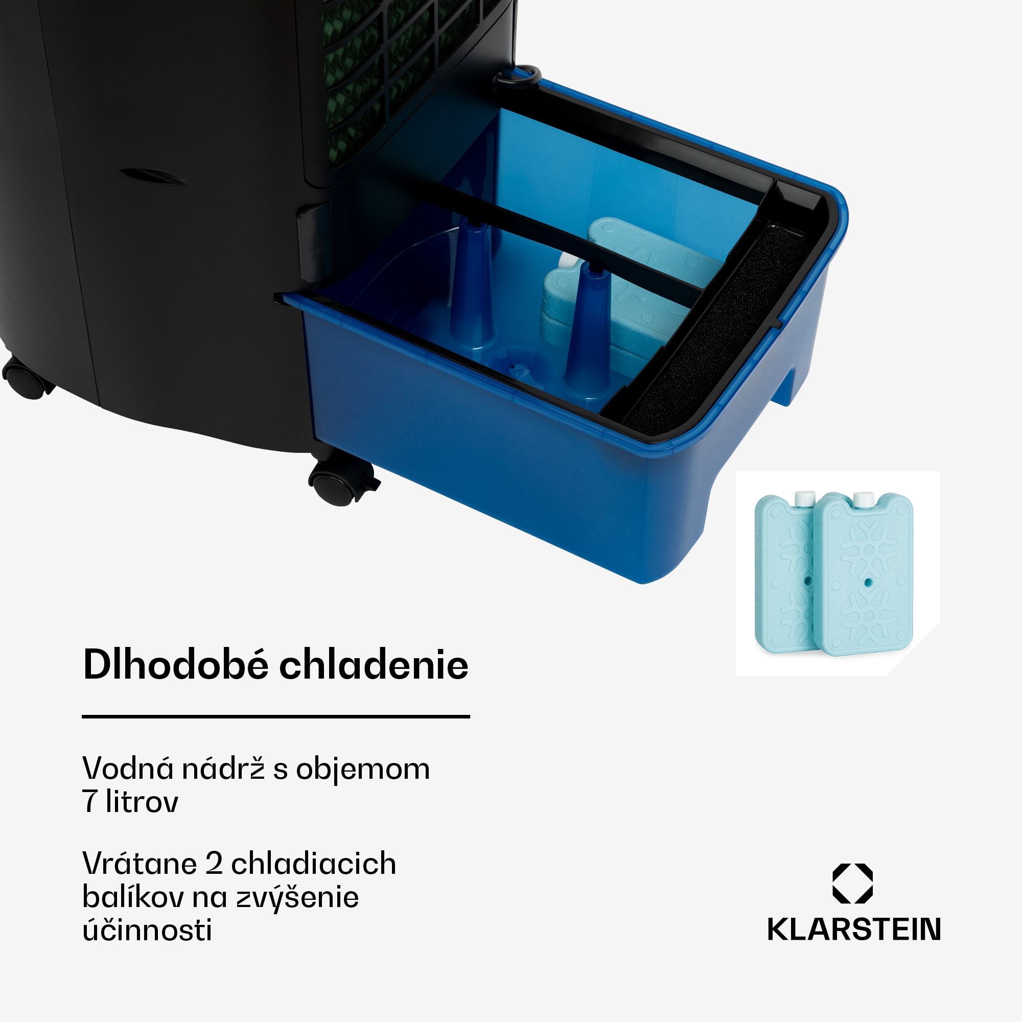 Klarstein IceWind Plus Smart, 4 v 1 ochladzovač vzduchu, ventilátor, zvlhčovač, čistička vzduchu, ovládanie aplikáciou – Obrázok 3