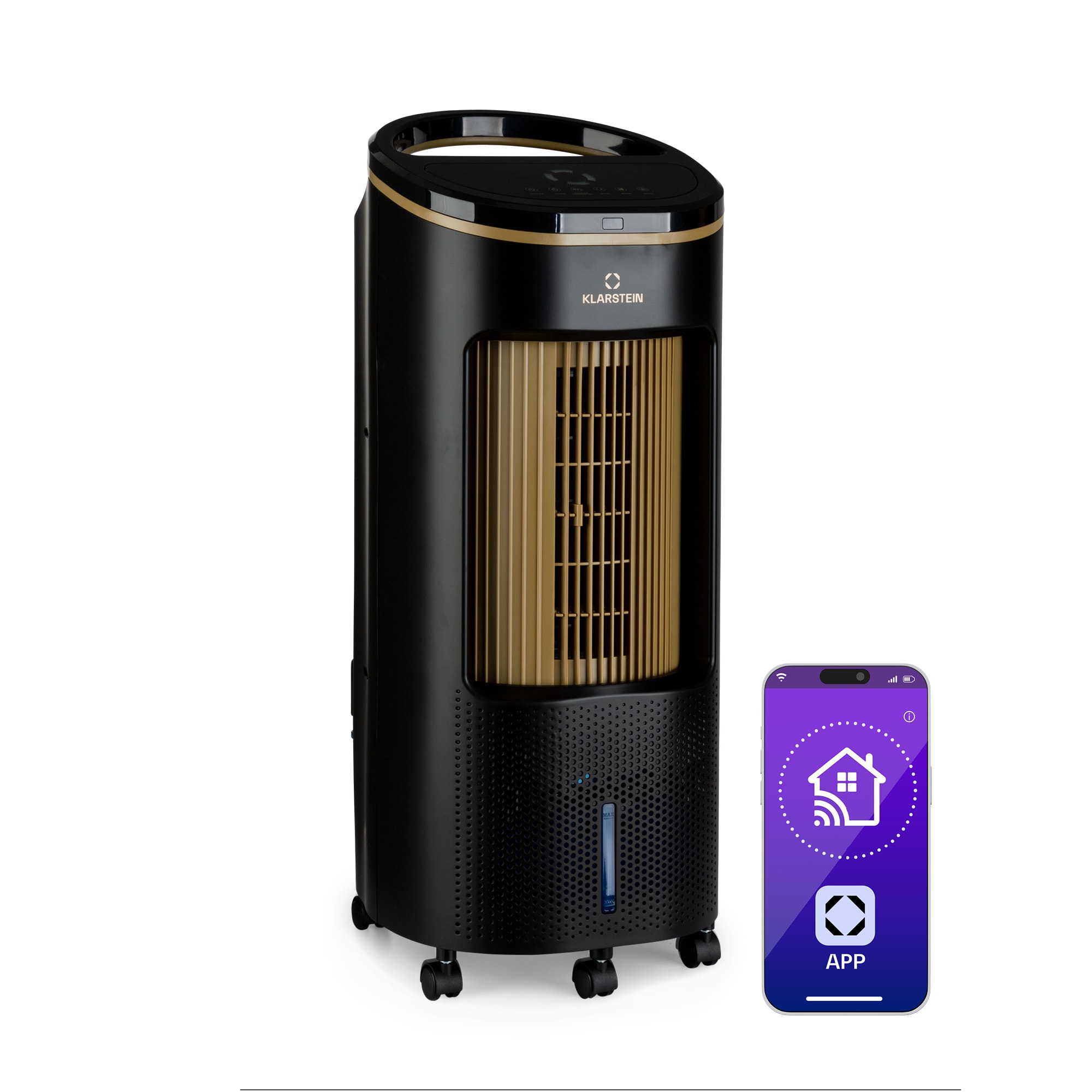 Klarstein IceWind Plus Smart, 4 v 1 ochladzovač vzduchu, ventilátor, zvlhčovač, čistička vzduchu, ovládanie aplikáciou