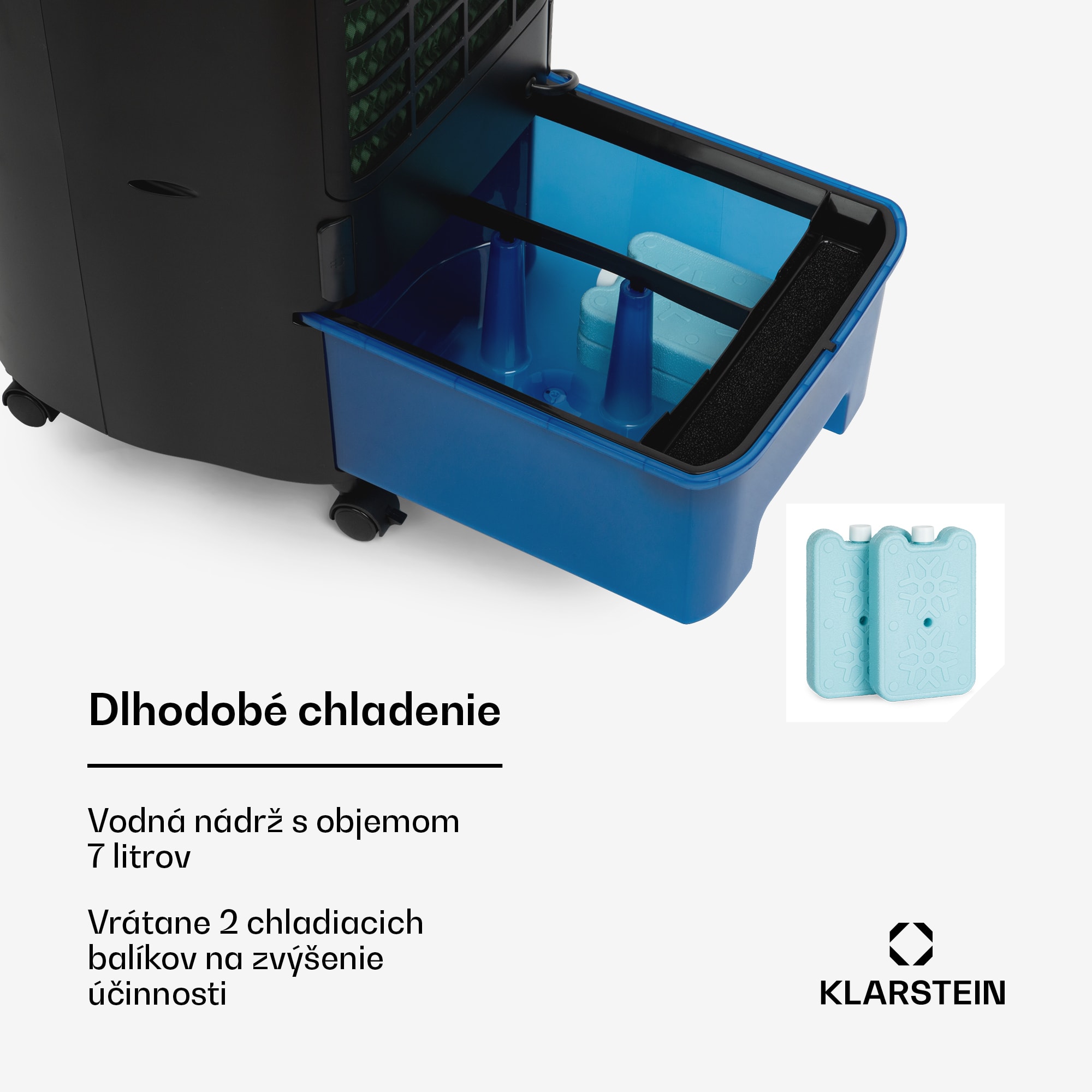 Klarstein IceWind Plus Smart, 4 v 1 ochladzovač vzduchu, ventilátor, zvlhčovač, čistička vzduchu, ovládanie aplikáciou – Obrázok 3