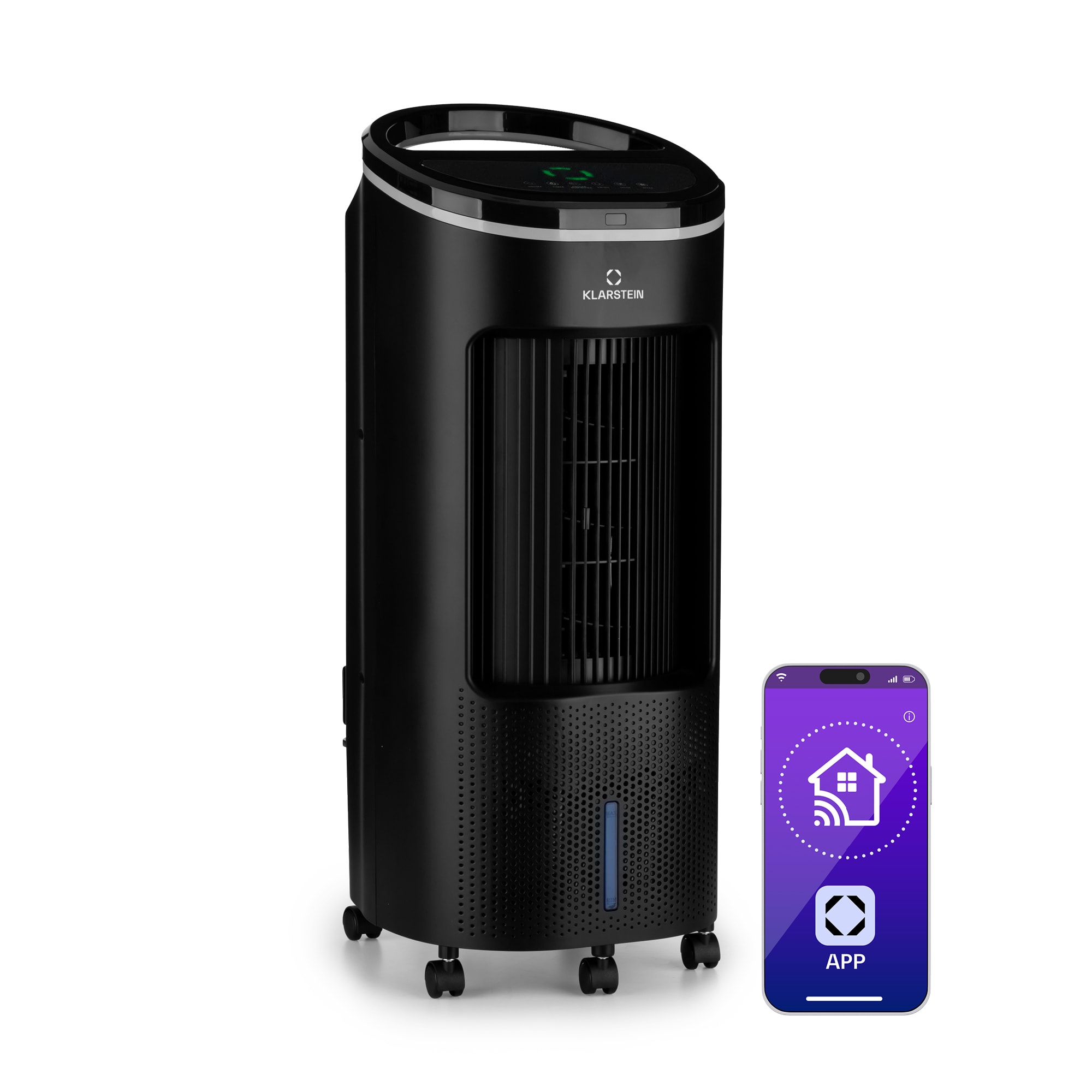 Klarstein IceWind Plus Smart, 4 v 1 ochladzovač vzduchu, ventilátor, zvlhčovač, čistička vzduchu, ovládanie aplikáciou