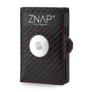 Slimpuro ZNAP Airtag peňaženka na 8 kariet s priehradkou na mince 8,9 x 1,5 x 6,3 cm (ŠxVxH) s RFID ochranou