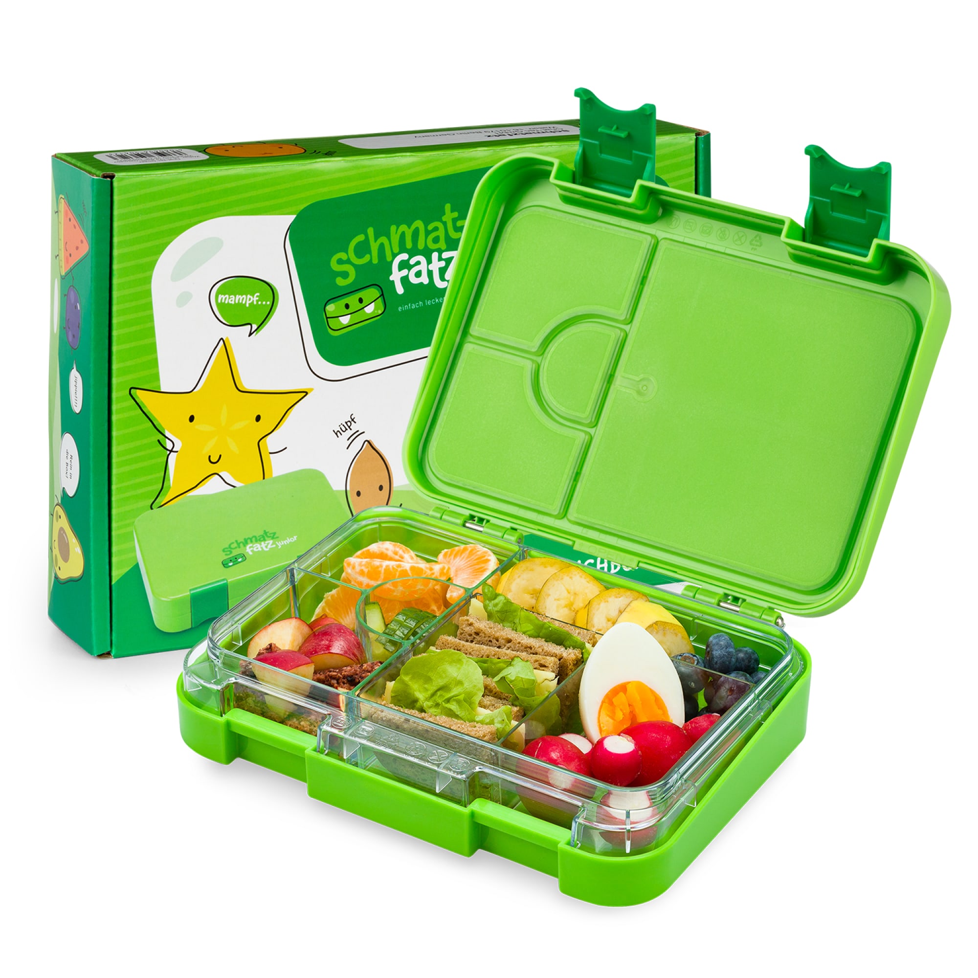 Klarstein Schmatzfatz junior desiatový box, 6 priehradiek, 21,3 x 15 x 4,5 cm, bez BPA