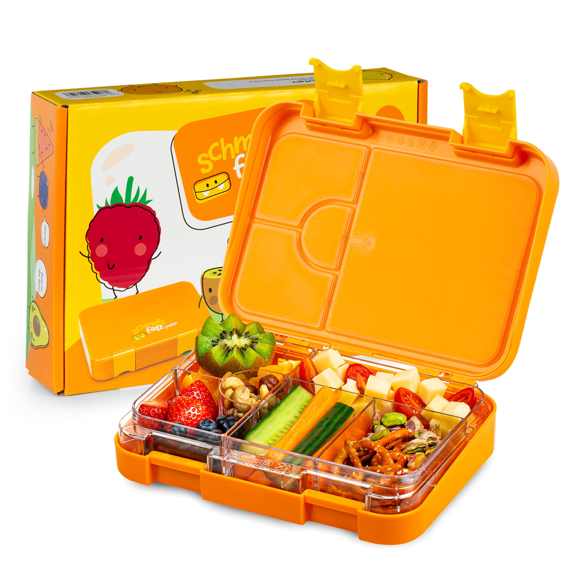 Klarstein Schmatzfatz junior desiatový box, 6 priehradiek, 21,3 x 15 x 4,5 cm, bez BPA