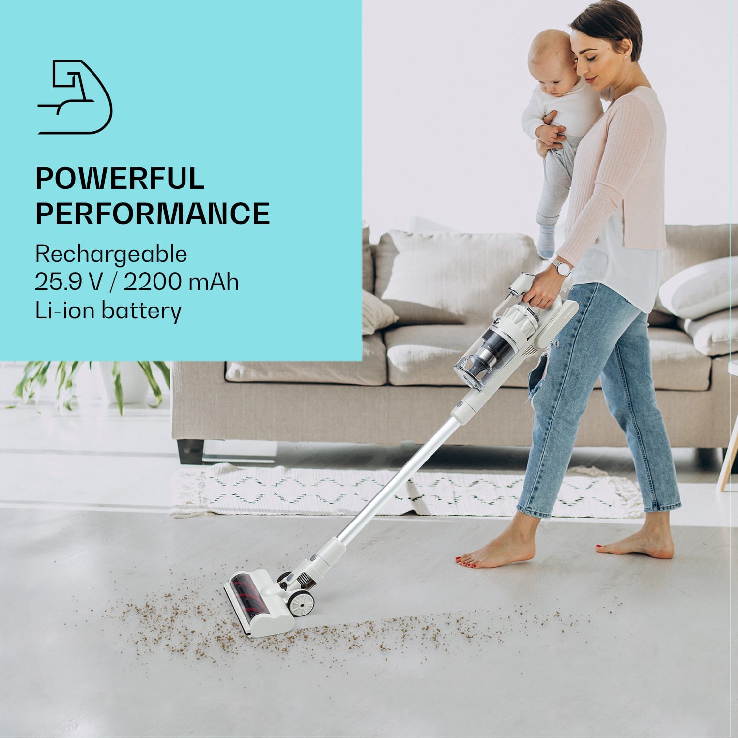 Klarstein LARMA náhradná batéria do vysávača 25,9V/2200 mAh – Obrázok 3