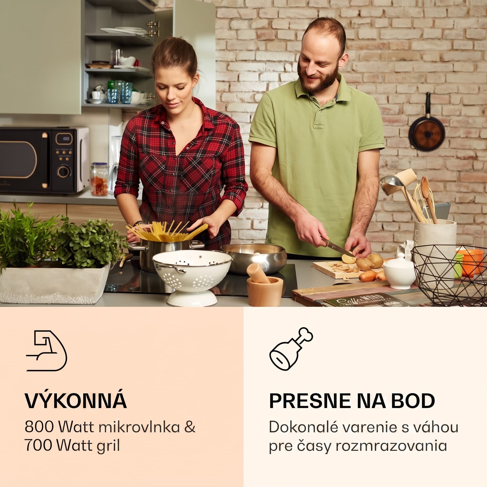 Klarstein Julieta, mikrovlnná rúra s grilom, 20 l, 700/800 W, Ø 25,5 cm, 8 programov – Obrázok 2