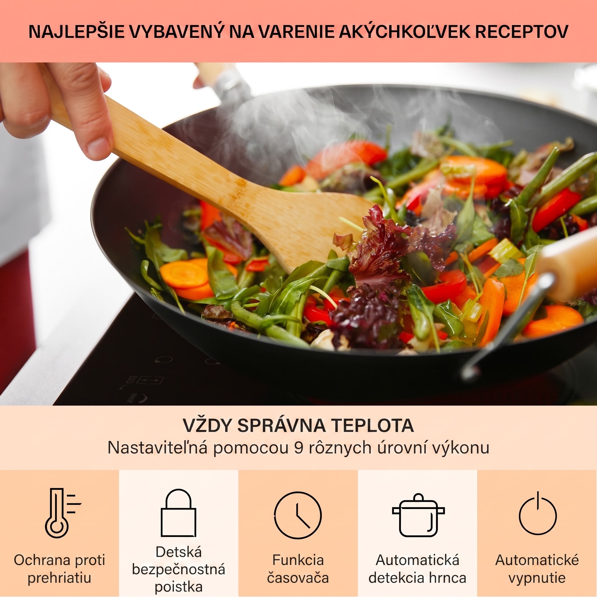Klarstein Virtuosa Roast, vstavaná varná doska, 5 zón, 8500W, sklokeramika – Obrázok 5