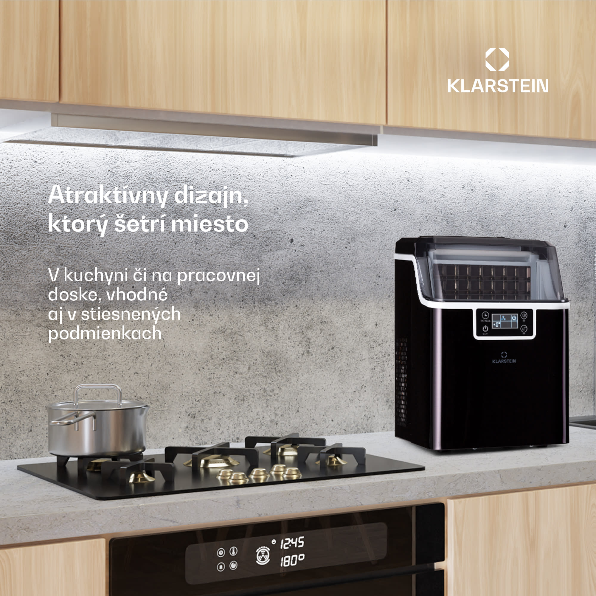 Klarstein Chios, výrobník ľadu, 20 kg/24 h, Auto-Clean, nádrž 3,2 l – Obrázok 3
