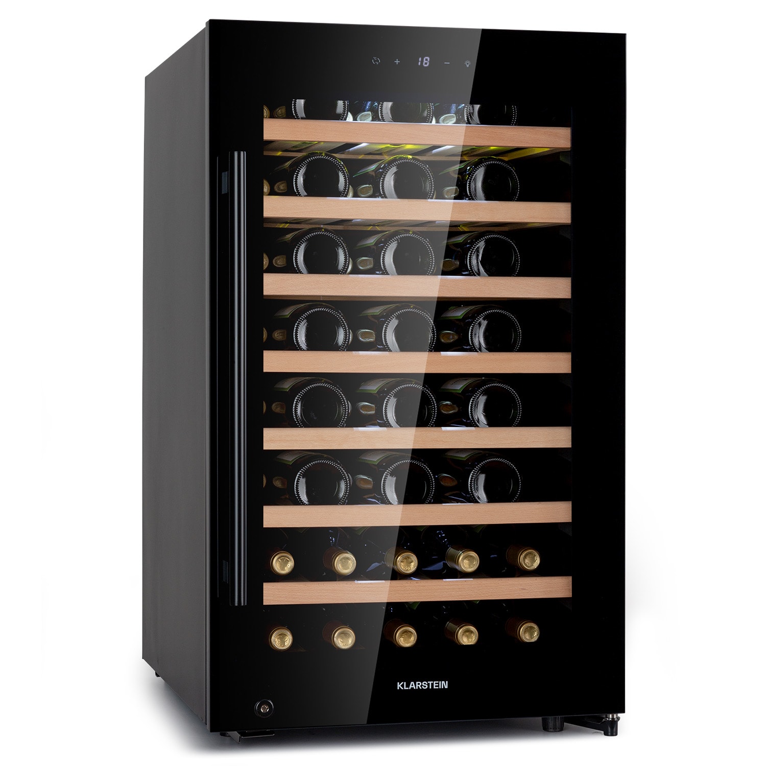 Klarstein Barossa 50 Uno, vinotéka, 120 l, 52 fliaš, 1 zóna, dotykový displej