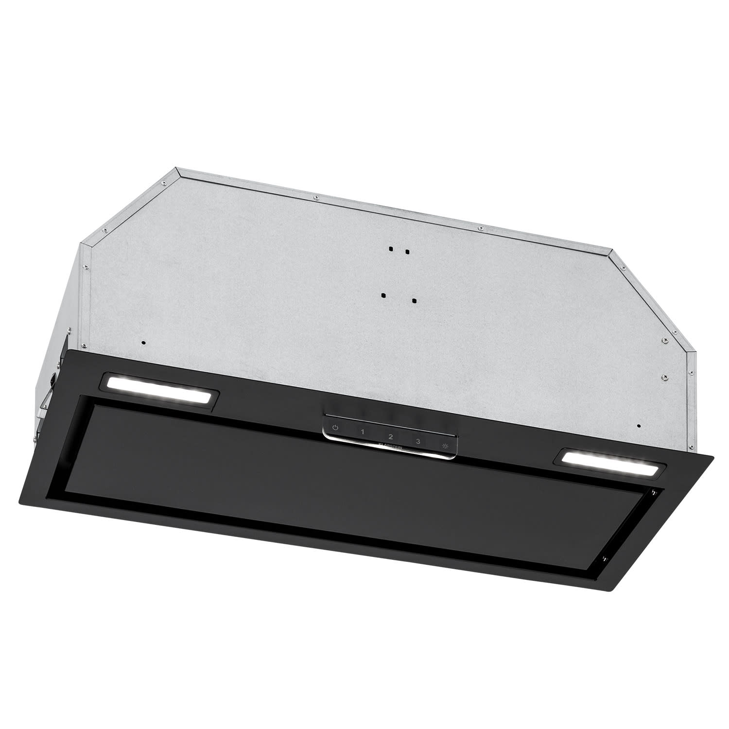 Klarstein Camila, vstavaný digestor, 70 cm, 380 m³/h, LED, dotyková plocha, nehrdzavejúca oceľ