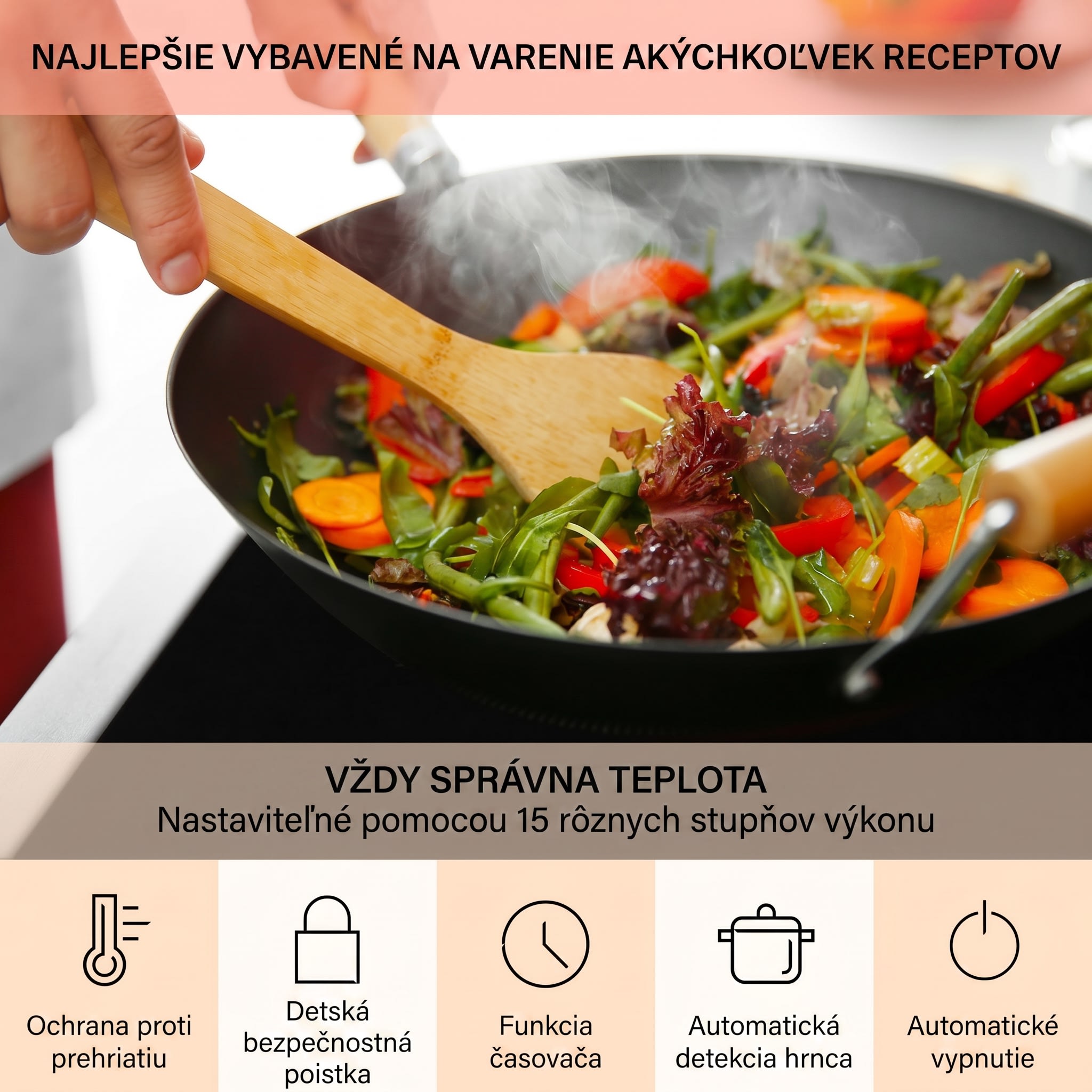 Klarstein Magnichef 4 Flex vstavaná indukčná varná doska 4 zóny / Flexzóna 7000W sklokeramika – Obrázok 5