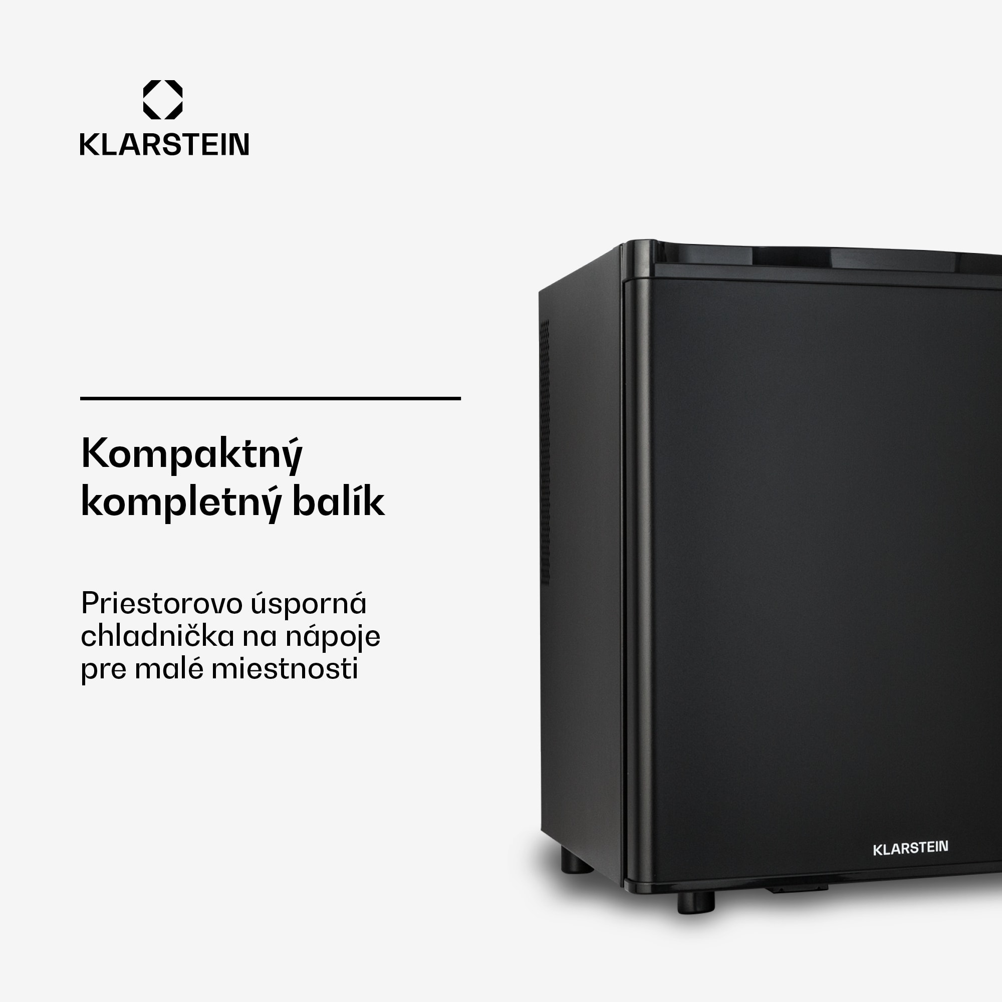 Klarstein Happy Hour 45 mini chladnička minibar nápojová chladnička 45 l 26 dB – Obrázok 3