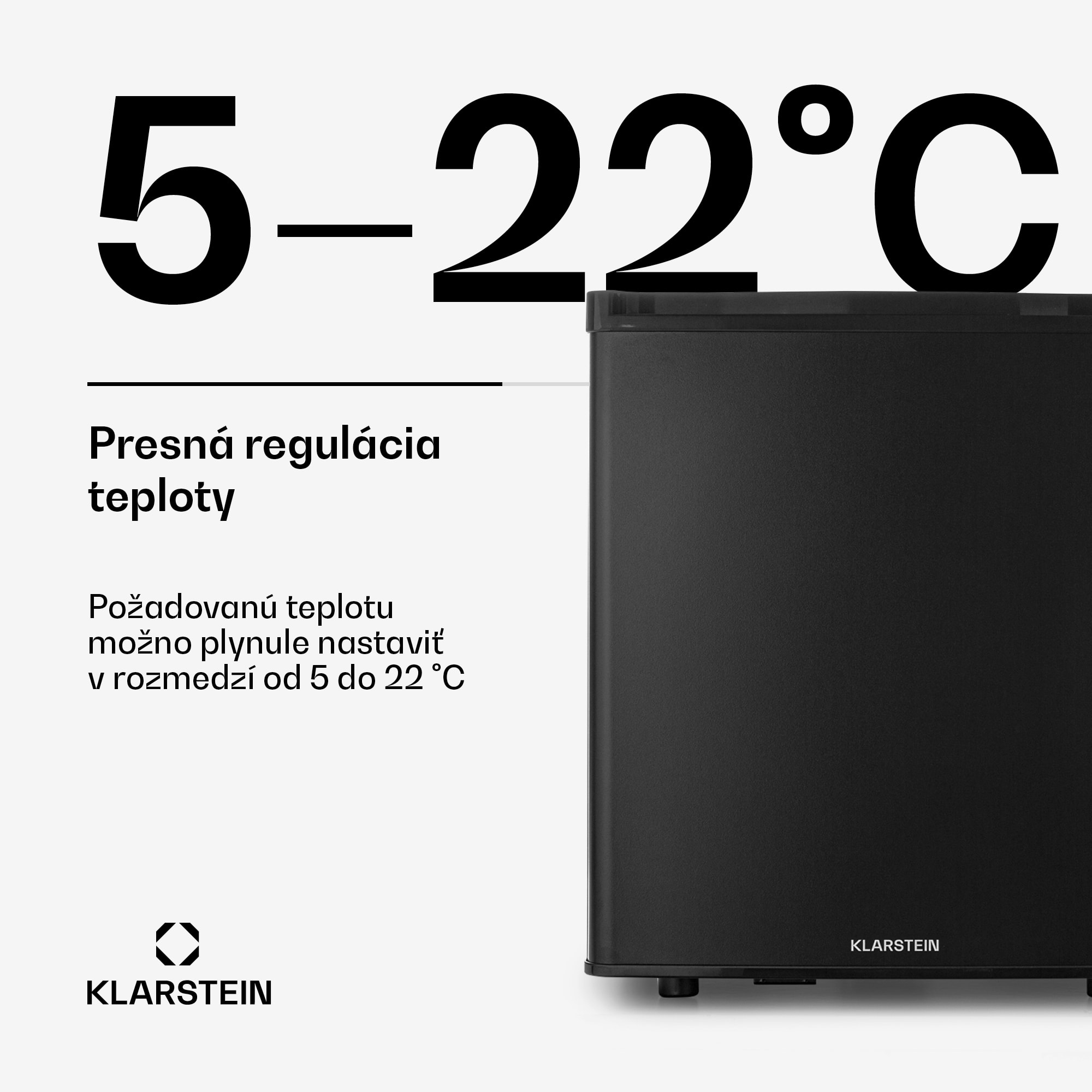 Klarstein Happy Hour 45 mini chladnička minibar nápojová chladnička 45 l 26 dB – Obrázok 4