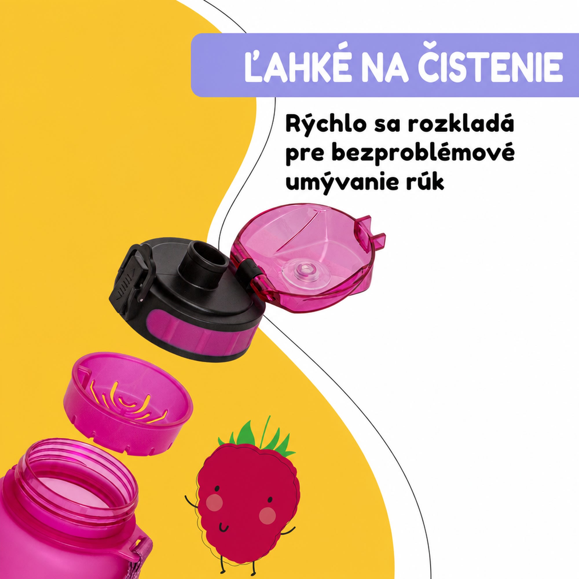 Klarstein Schmatzfatz Wakaba fľaša na pitie | 800 ml | Tritan | Popruh na prenášanie | Bez BPA – Obrázok 4